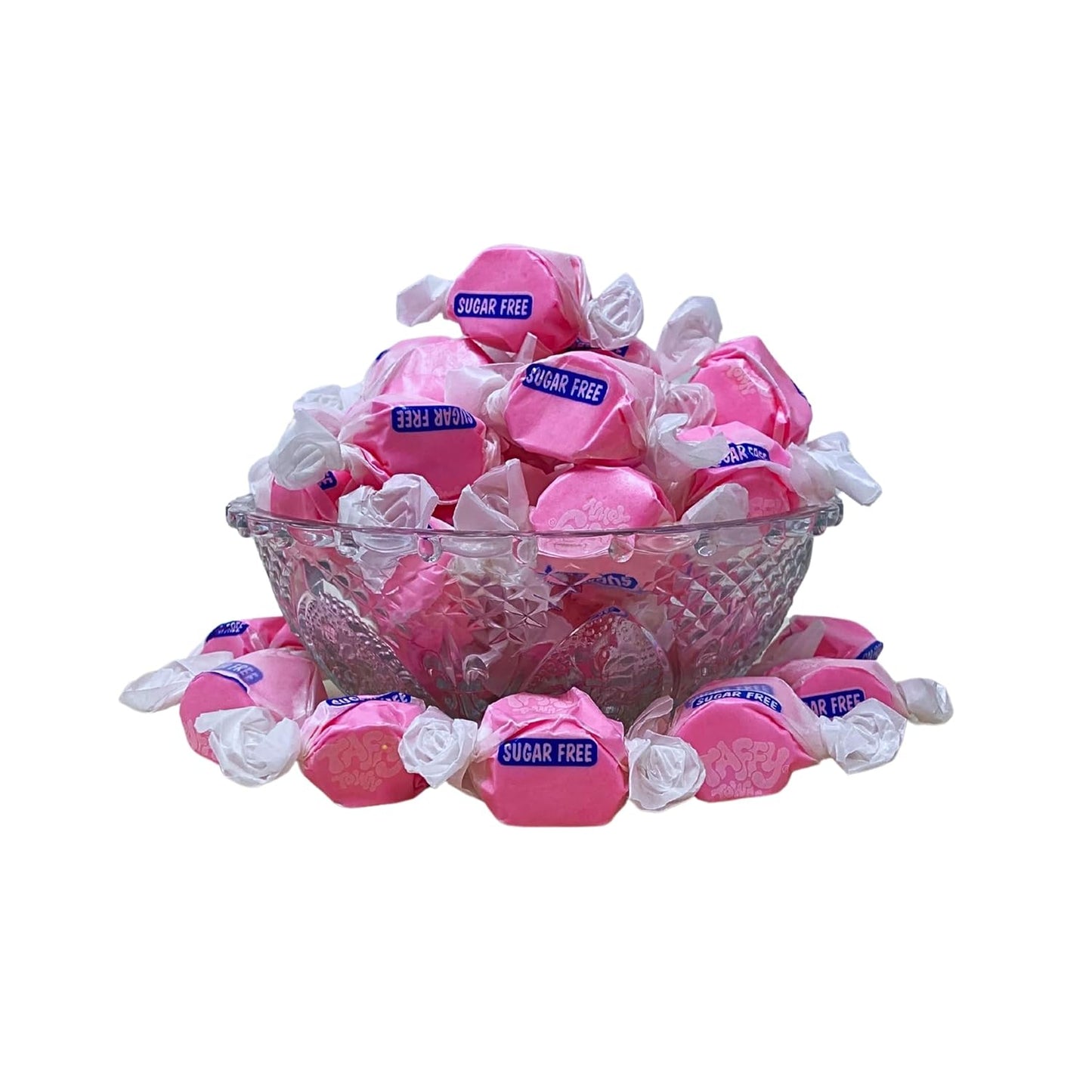 Sugar Free Cinnamon Salt Water Taffy - 1lb (16oz) Bulk Bag Individually Wrapped, Soft & Chewy, Nut Free, Gluten Free, Diabetic & Keto Friendly Gourmet Candy For Taffy Lovers