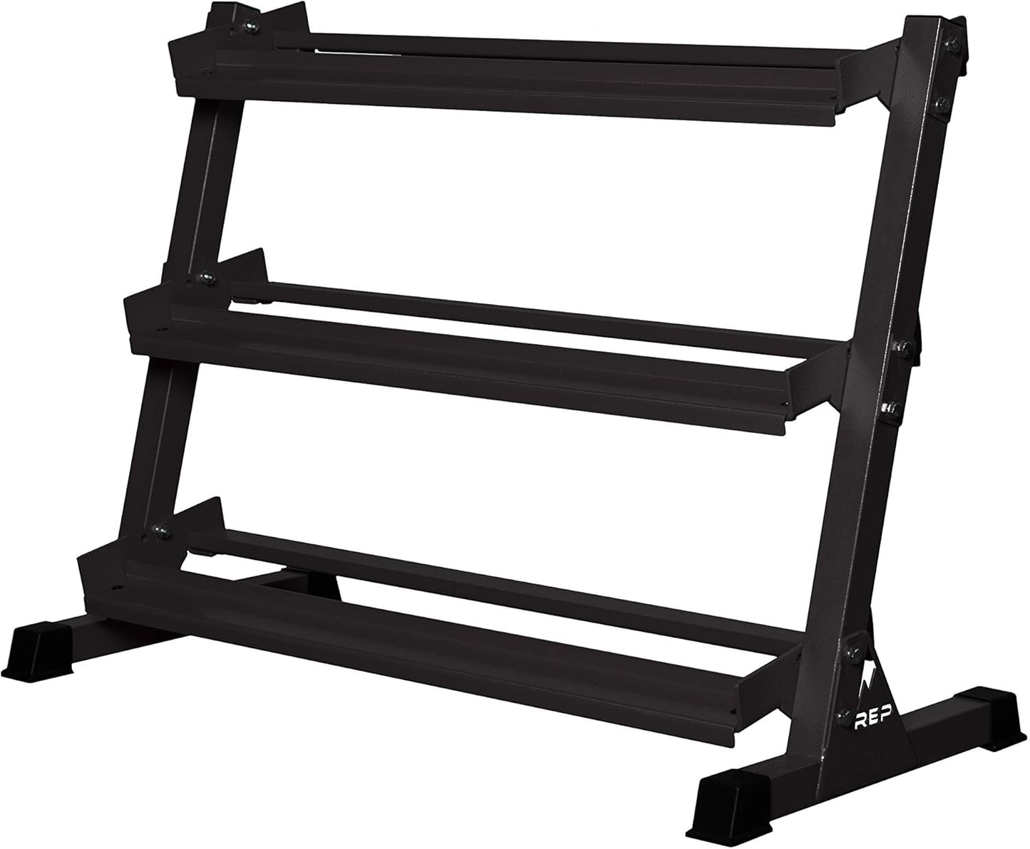 REP Fitness Urethane Coated Round Dumbbells, 5 to 100 lbs, Singles or Pairs, With or Without Rack, Steel Core, Rubber Encased, Chrome Handles, Professional Weights for Home Gym Strength Training