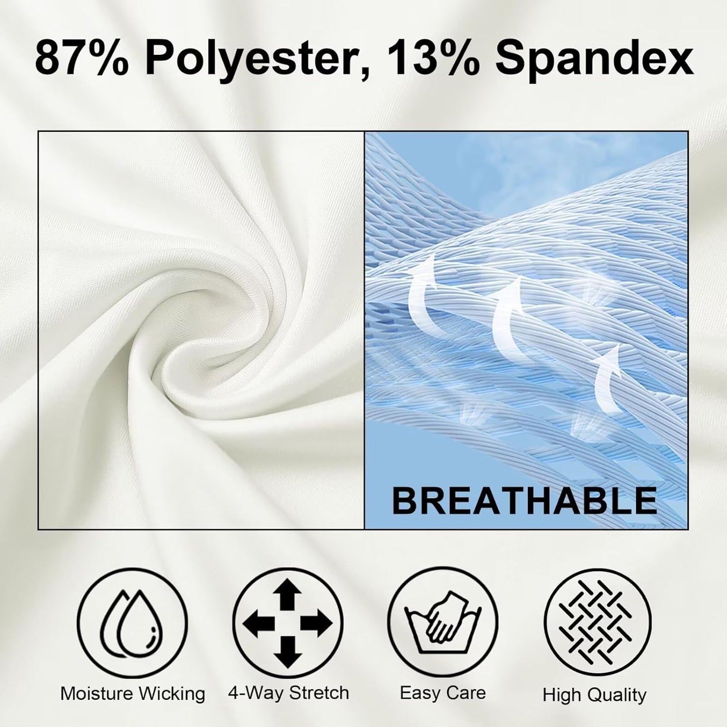 M MAELREG Collarless Golf Shirts for Men Dry Fit Moisture Wicking Performance Solid Casual Mens Henley Shirts Short Sleeve