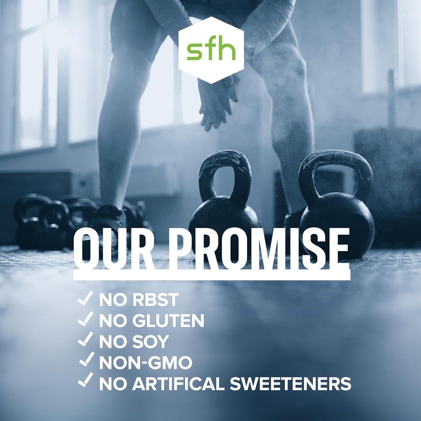 SFH Pure Whey Protein Powder (Vanilla) Best Tastin Grass Fed Whey | All Natural | Non-GMO, No Artificials, Soy Free, Gluten Free | (Vanilla, 31.9 Ounce (Pack of 1)