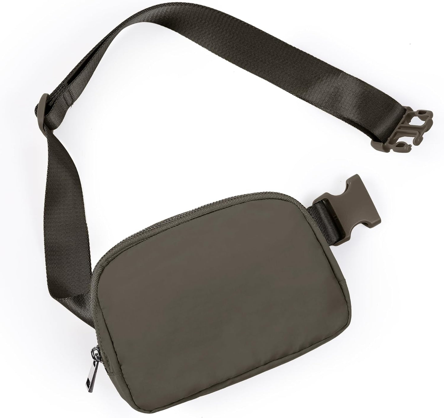 ODODOS Unisex Mini Belt Bag with Adjustable Strap Small Fanny Pack for Workout Running Traveling Hiking, Turkish Coffee