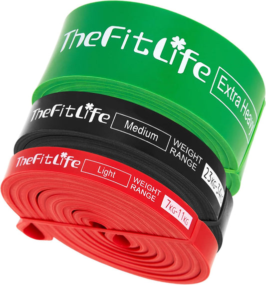 TheFitLife Pull Up Assistance Bands- Resistance Bands for Working Out, Long Workout Bands for Exercise, Fitness Band for Pullup Assist, a Substitute of Dumbbell Set and Kettlebells, Barbell