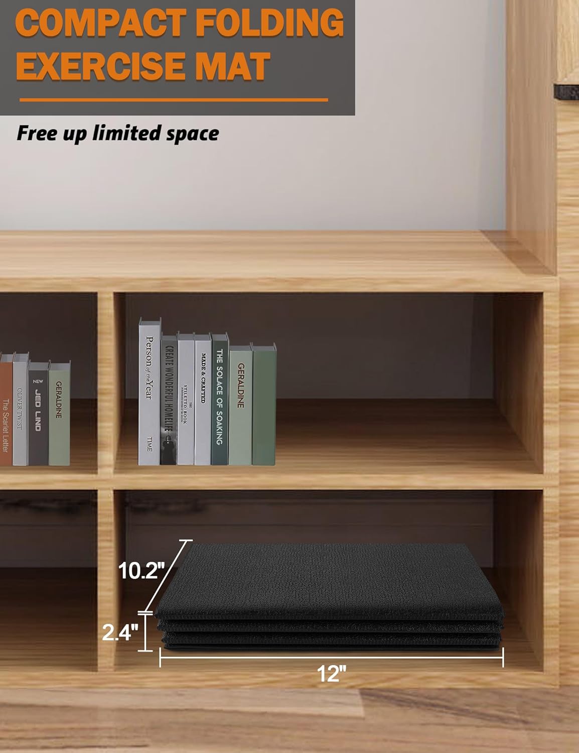 Treadmill Mat, 5'x2.5'/5.6'x2'/6.5'x3'/8'x3',6mm Thickness Exercise Equipment Mat for Carpet Hardwood Floors, Compatible with Walking Pad,Spin Bike,Elliptical Trainer,Rowing Machine