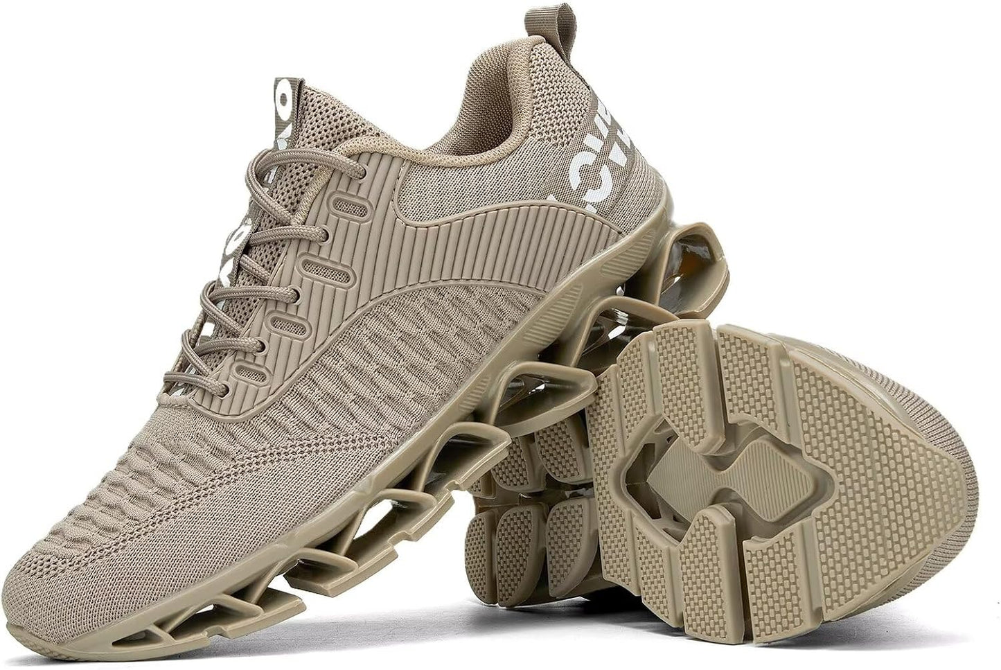 Vooncosir Men's Fashion Sneakers Breathable Mesh Running Shoes Blade Non Slip Soft Sole Casual Athletic Walking Shoes