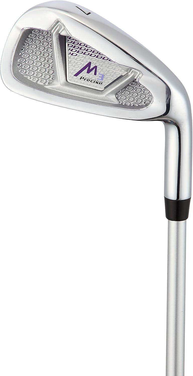 Precise M3 Complete Womens Golf Clubs Set, Includes Driver, Fairway, Hybrid, 7-PW Irons, Wedge, Putter, Stand Bag, 3 H/C's Purple, Golf Clubs Women Right Handed, Comes in 3 Sizes