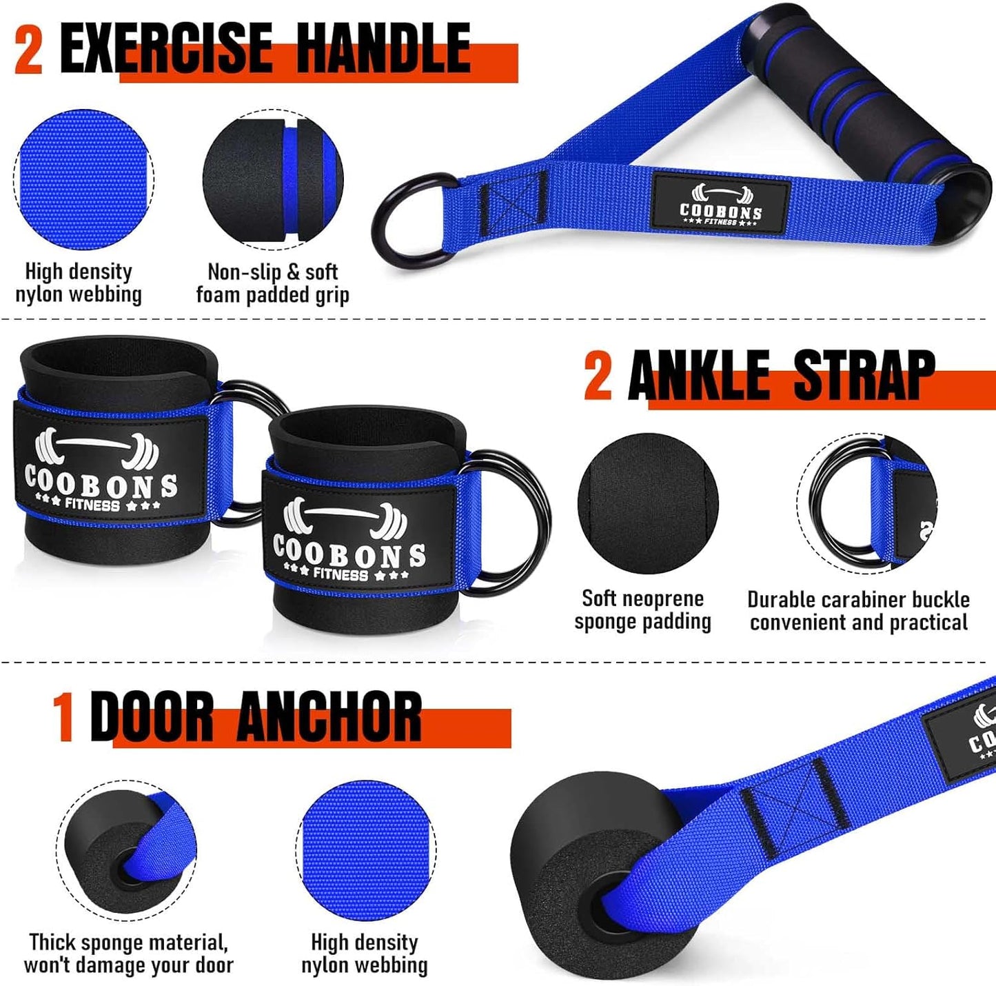 Heavy Resistance Bands for Working Out, 300LBS Exercise Bands with Handles, Workout Bands for Men, Weight Fitness Bands Set for Muscle Training, Strength, Slim, Yoga, Home Gym Equipment