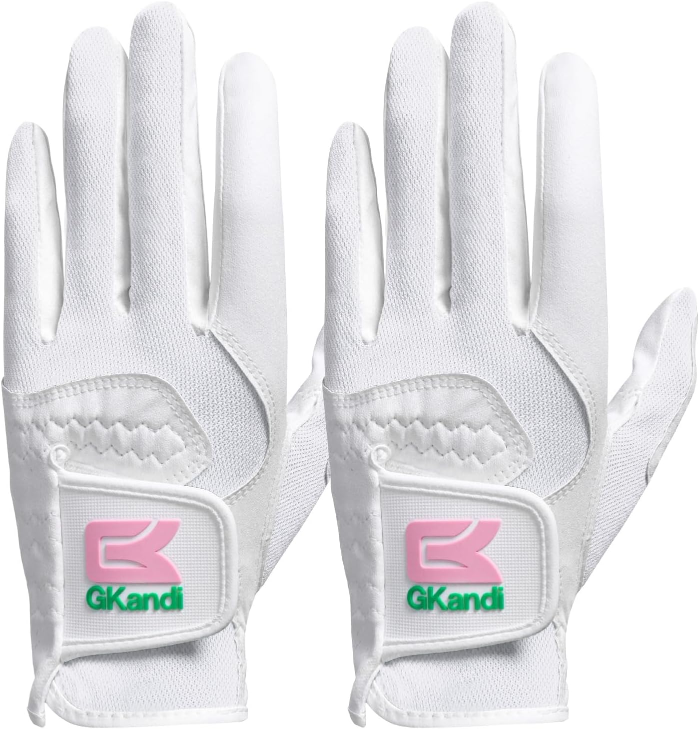 Golf Gloves Women Left Right Handed Golfer Rain Grip Hot Wet All Weather Value 2 Pack, Left Hand Right Pink Womens Golf Glove Breathable Flexible Mesh for Ladies