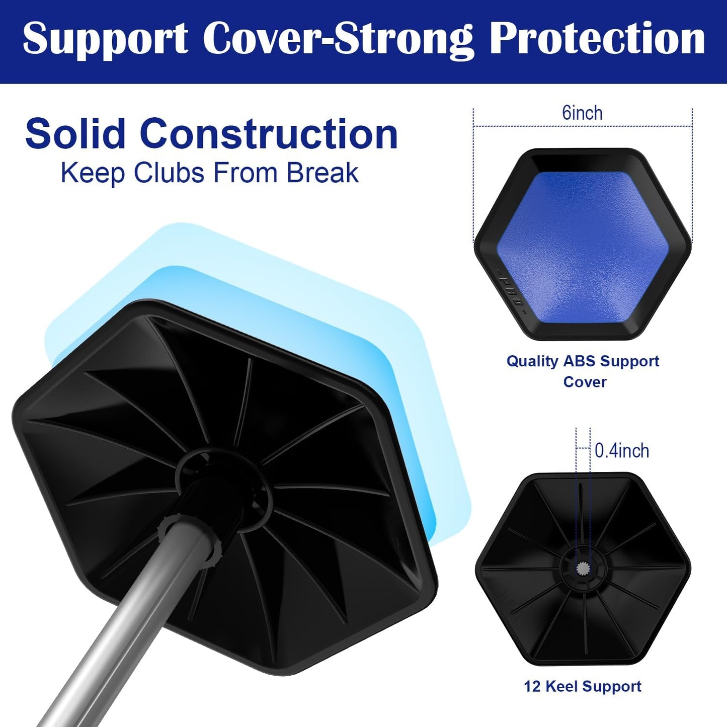 Golf Travel Bag Support Rod,Aluminium Golf Travel Bag Pole 52In to Protect Golf Clubs from Impacts,Retractable Shaft Fit Golf Bag