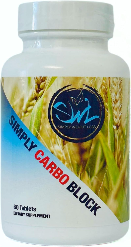 Simply Carbo Block| Blocks Carbohydrates and Sugars| Increase Metabolism| Promotes Weight Loss| 60 Count, Herbal Proprietary Blend - Gymnema Leaf, Chromium, Kidney Bean, Spirulina, Vitamin C
