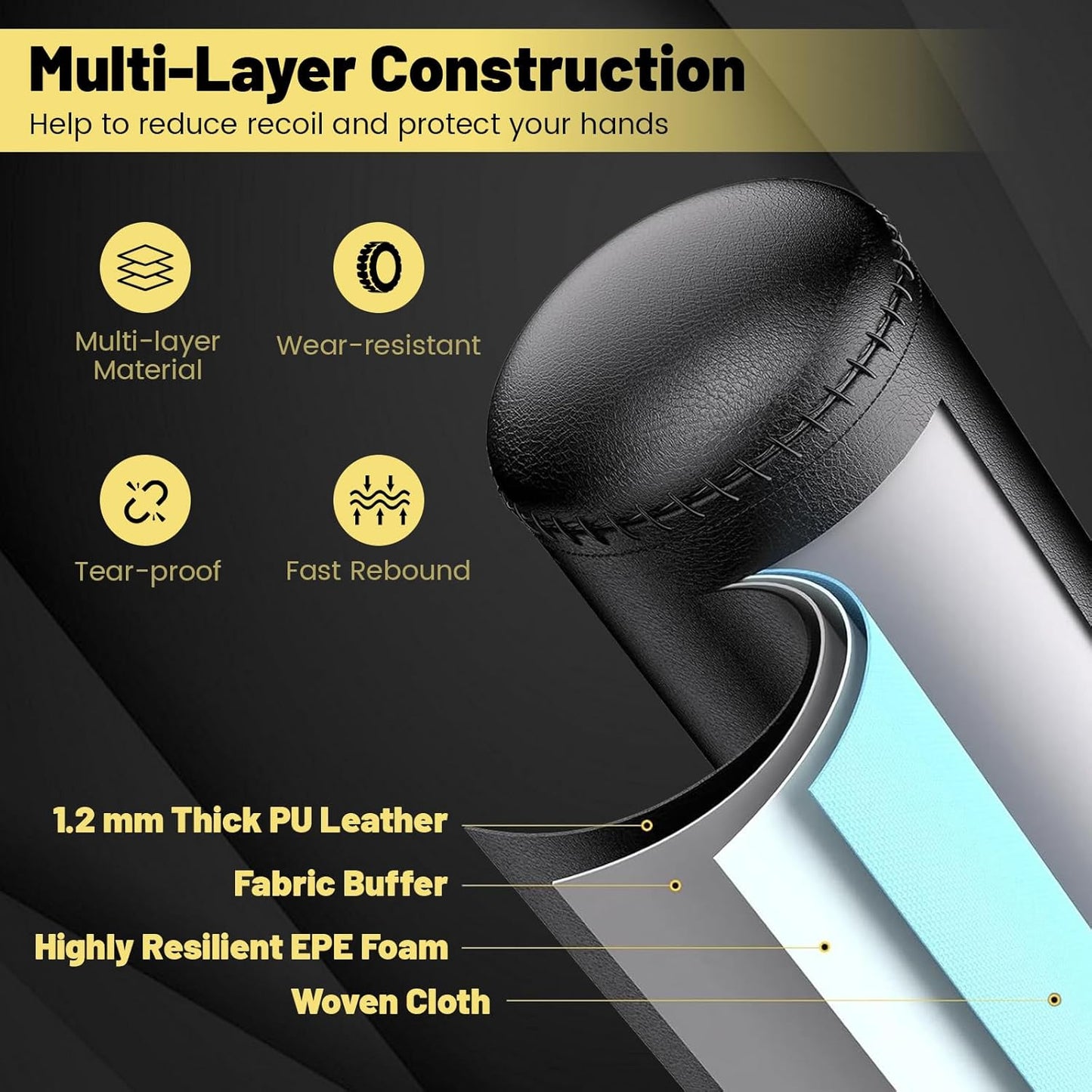 Goplus Freestanding Punching Bag, 220LBS Heavy Boxing Bag with Gloves, Shock Absorber, 12 Suction Cup Base, Kickboxing Bag with Stand for Adults Youth Men Women Home Gym