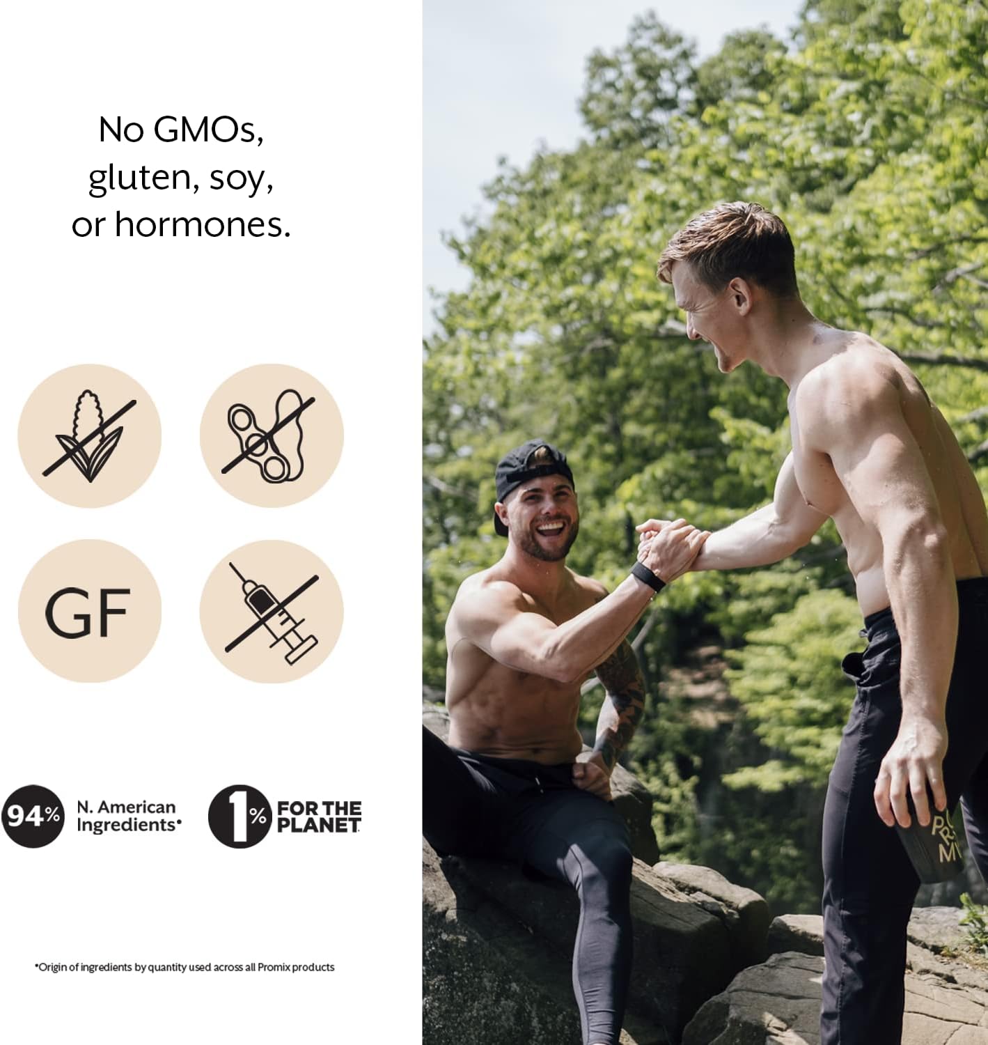 ProMix Nutrition Whey Protein Isolate Powder, Unflavored - Grass-Fed & 100% All Natural - ­Post Workout Fitness & Nutrition Shakes, Smoothies, Baking & Cooking Recipes - 2.5 Pound (Pack of 2)