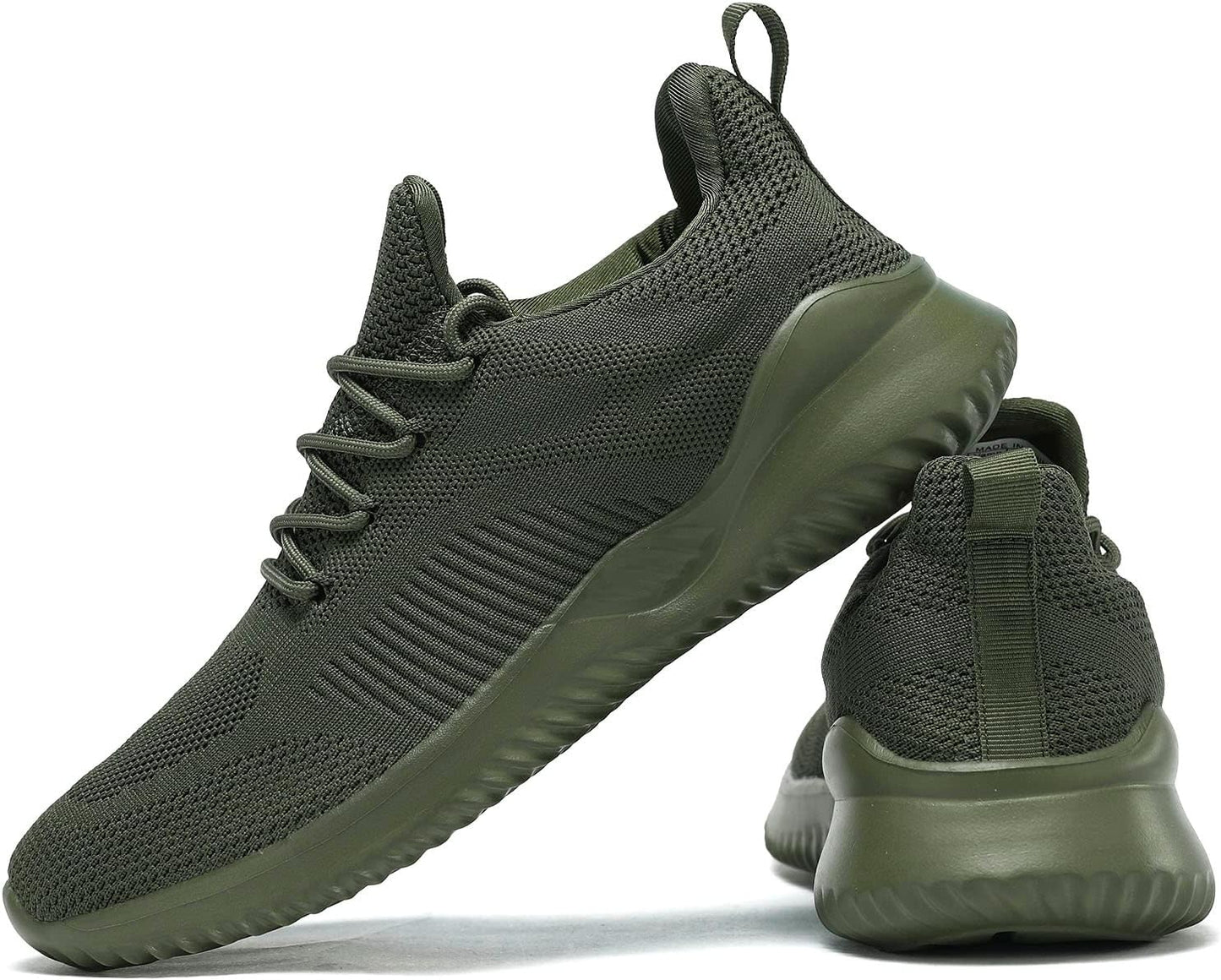 Men's Non Slip Running Shoes Ultra Light Breathable Casual Walking Shoes Fashion Sneakers Mesh Workout Sports Shoes