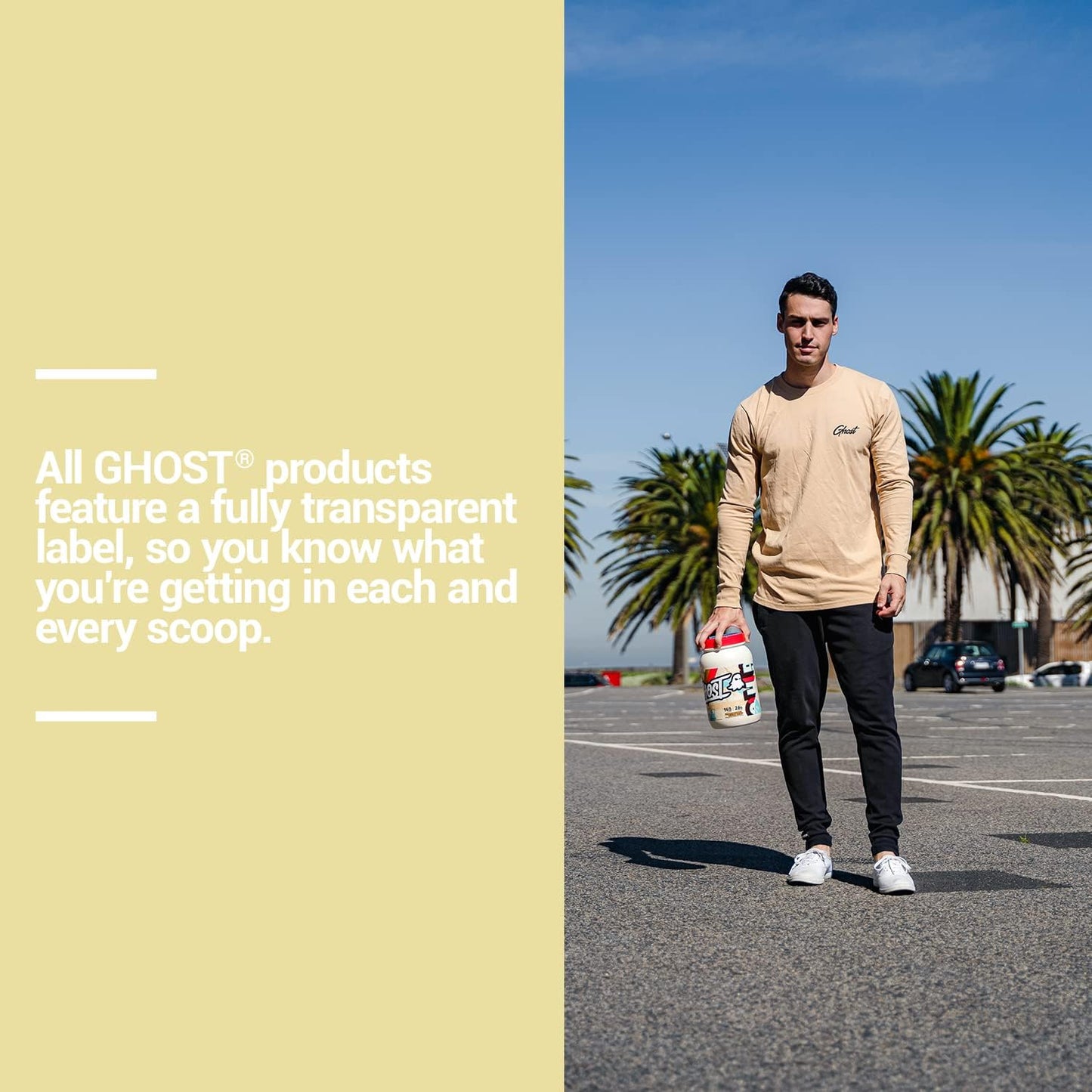 GHOST Whey Protein Powder, Peanut Butter Cereal Milk - 2LB, 26G of Protein - Whey Protein Blend - ­Post Workout Fitness & Nutrition Shakes, Smoothies, Baking & Cooking - Soy & Gluten-Free