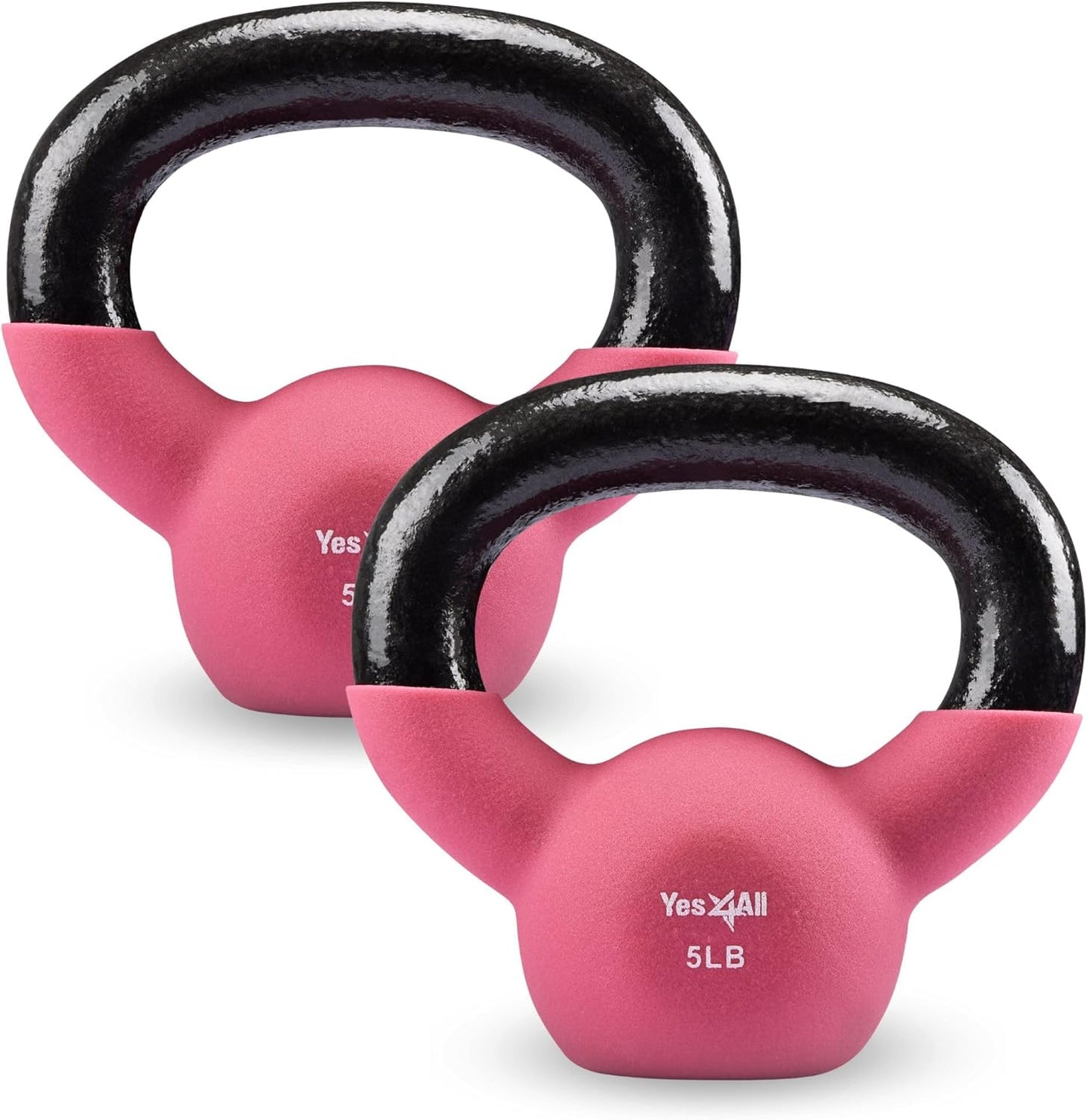 Yes4All Kettlebells 5lbs-65lbs & Kettlebell Sets Adjustable Weights, Kettlebell for Weight Training, Home Workout Equipment with Secure Grip for High Rep, Exercise Equipment
