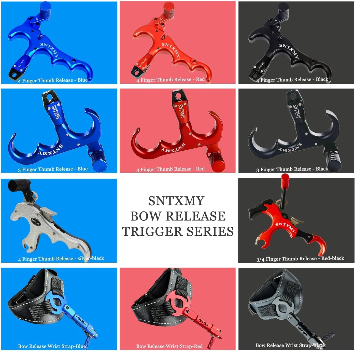 Bow Release for Compound Bow 360° Rotatable Thumb Release for Compound Bow Archery Trigger Release