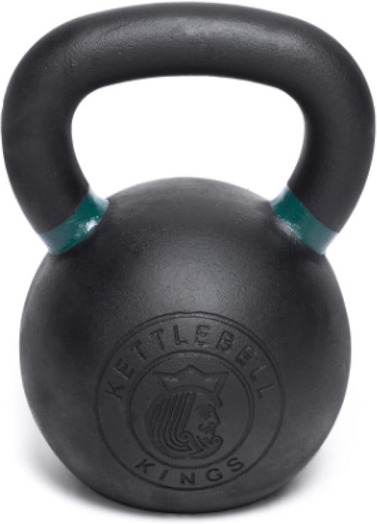 Kettlebell Kings Powder Coated Kettlebell Weights - 9-97 lb Strength Training Kettlebells for Men and Women - Hand Weights Workout Gym Equipment - Weights Set for Home Gym- New