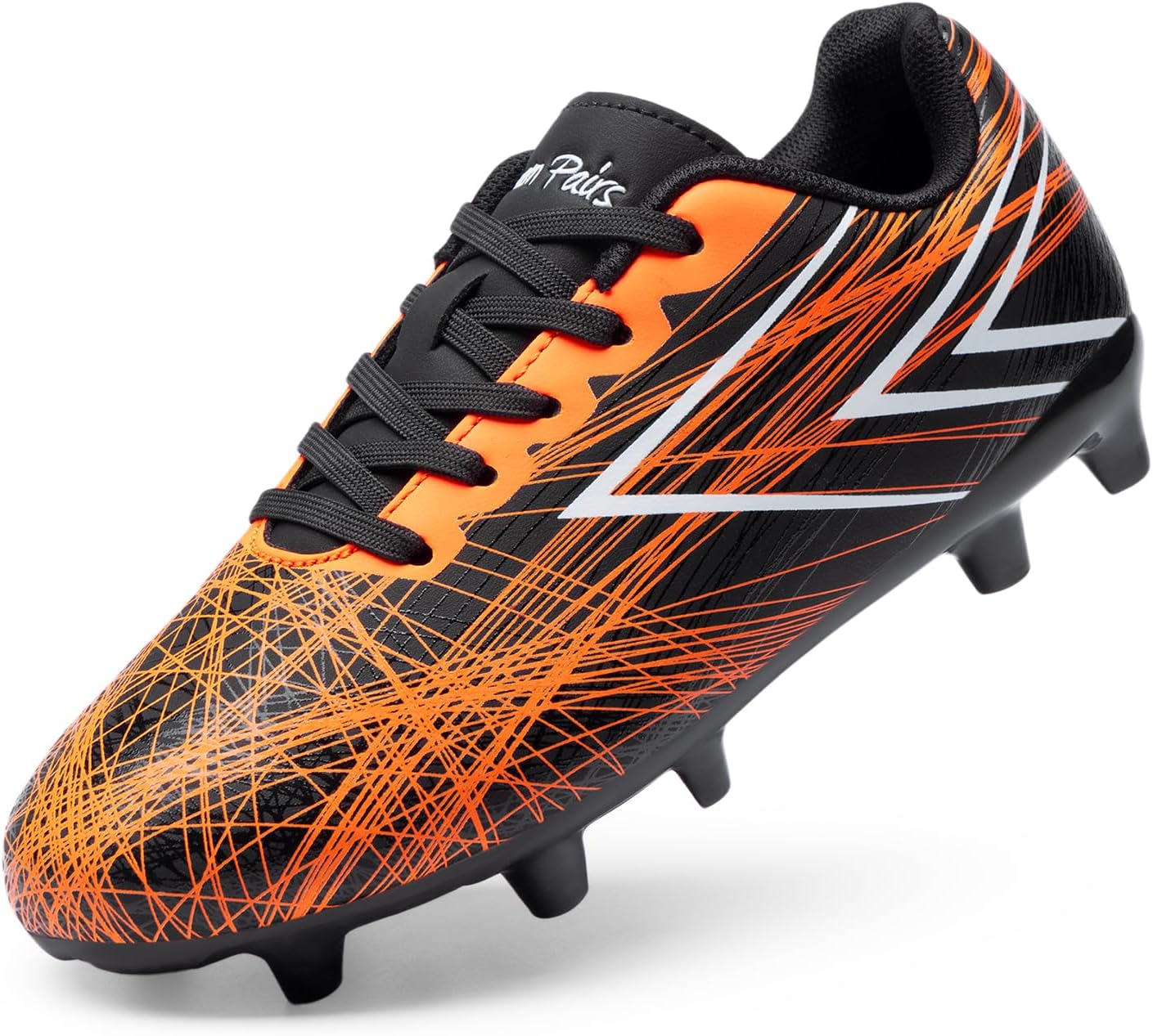 DREAM PAIRS Boys Girls Soccer Cleats Kids Youth Firm Ground Football Shoes for Little/Big Kid