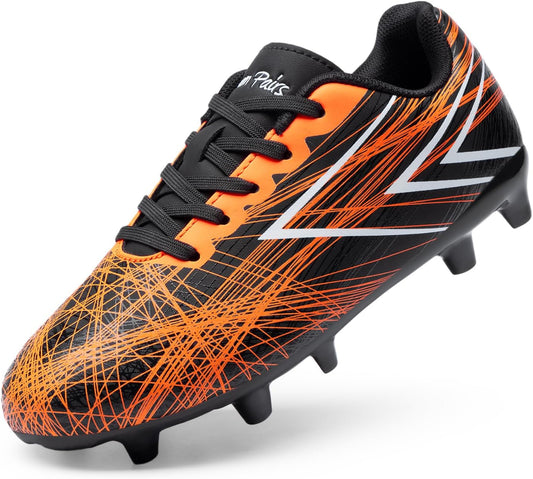 DREAM PAIRS Boys Girls Soccer Cleats Kids Youth Firm Ground Football Shoes for Little/Big Kid