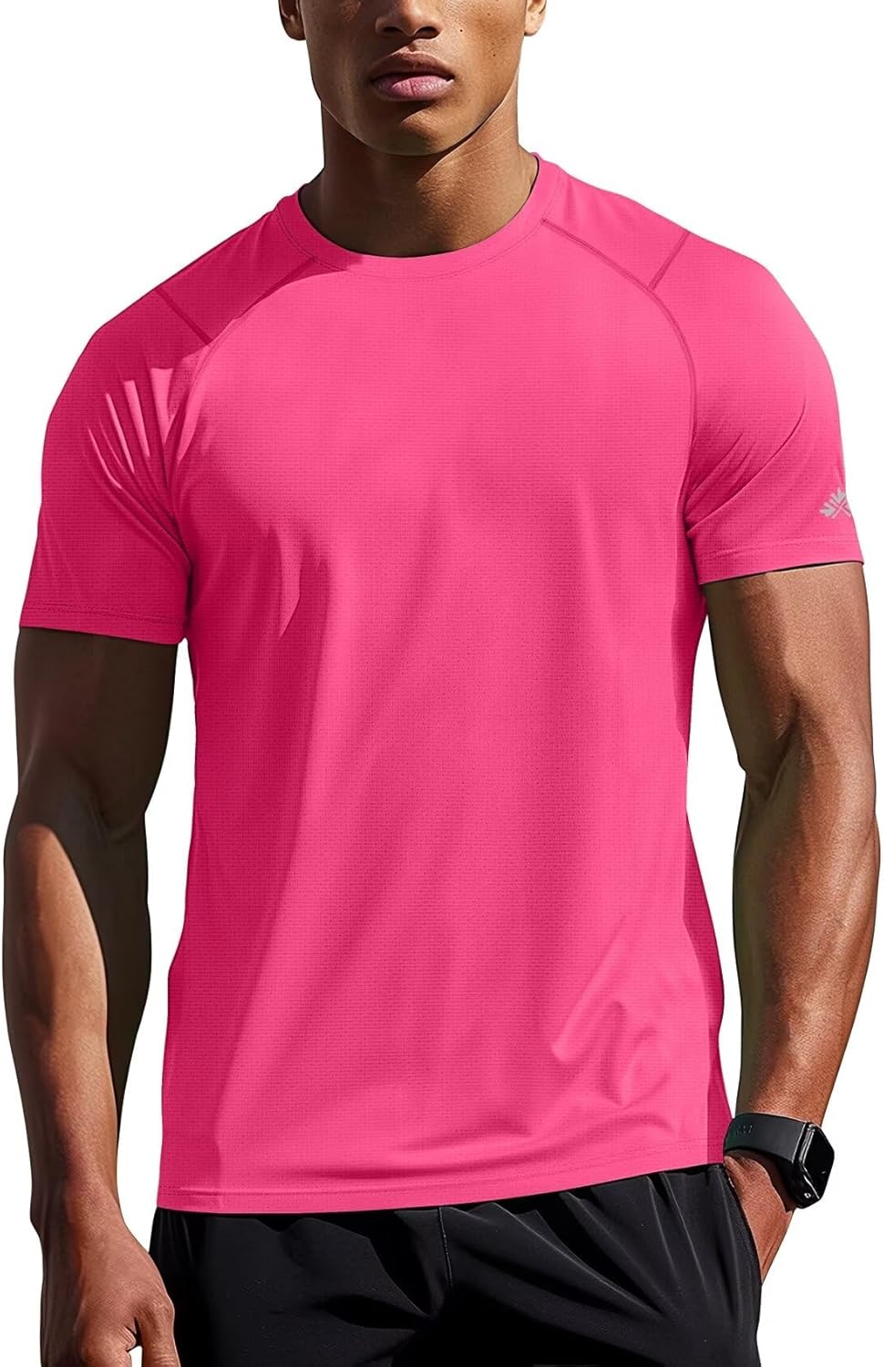 Zengjo Mens Athletic Shirts Short Sleeve Quick Dry Gym Workout Running Exercise T-Shirt Moisture Wikcing Sports Tee Top