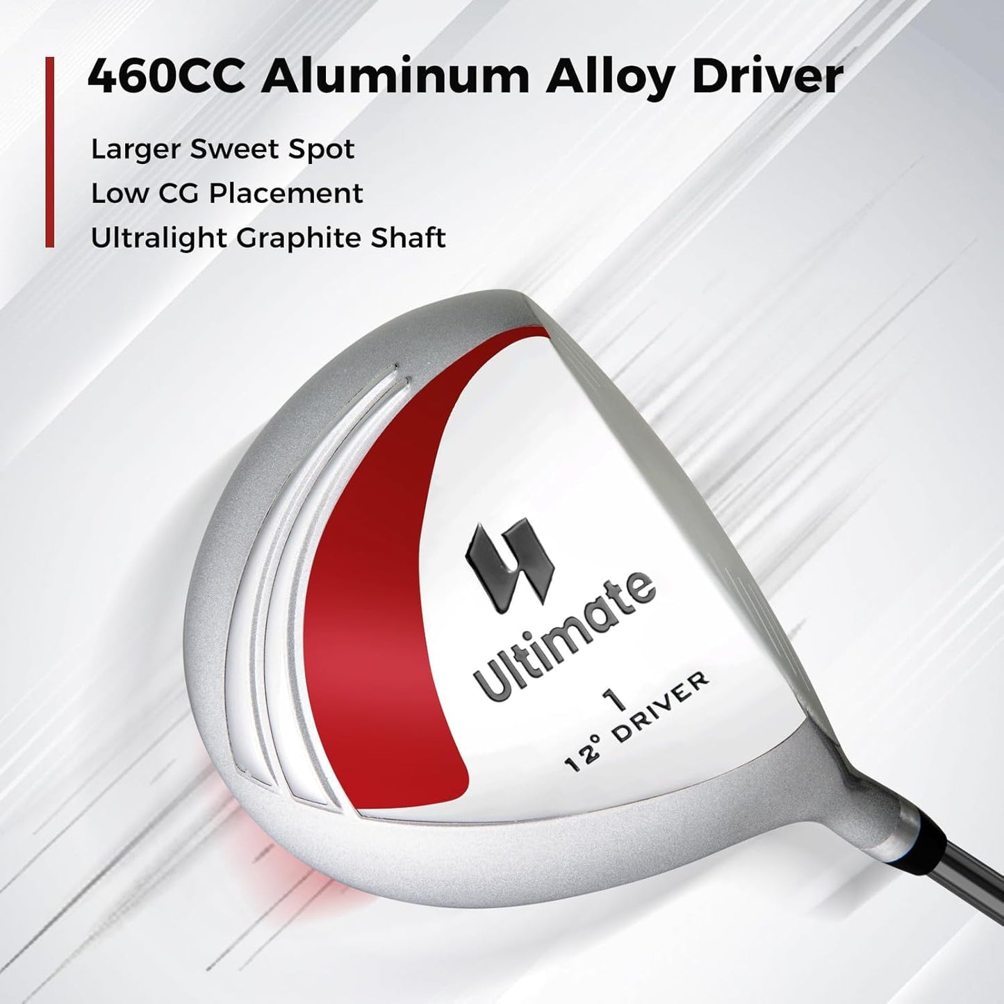 ULTIMATE Women's Complete Golf Club Set, 9/11pcs Right Handed Ladies Golf Clubs Set w/ 460cc Alloy Driver, #3 Fairway Wood, Hybrid, #6/#7/#8/#9/#P Irons & Putter