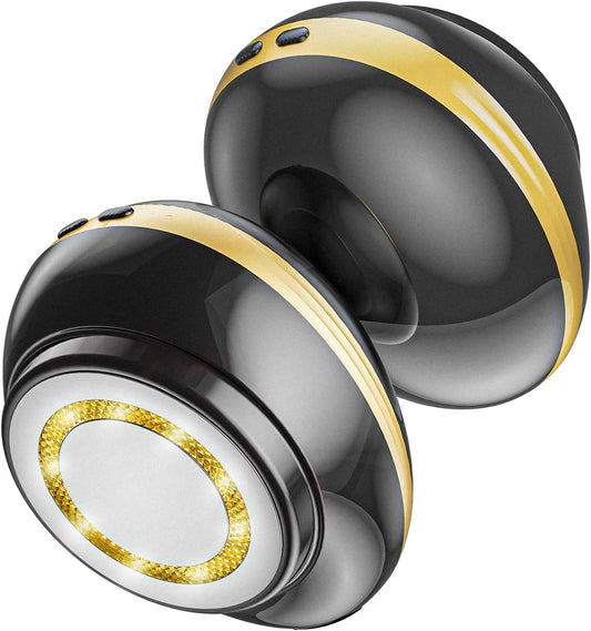 Depsoul Body Massager, 2 in 1 Professional Wireless Electric Massager with 3 Gears for Belly, Waist, Leg, Butt, Arm (Black)