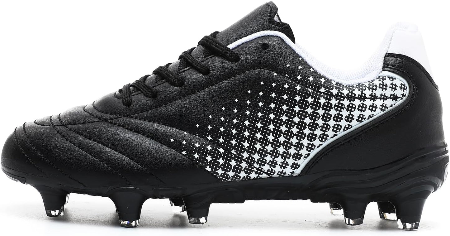 LIZRHA Soccer Shoes for Boys Girls Soccer Cleats Boys Girls Kids Athletic Outdoor Football Shoes Youth Football Cleats Outdoor & Indoor Soccer Shoes Lightweight, Running & Training for Students