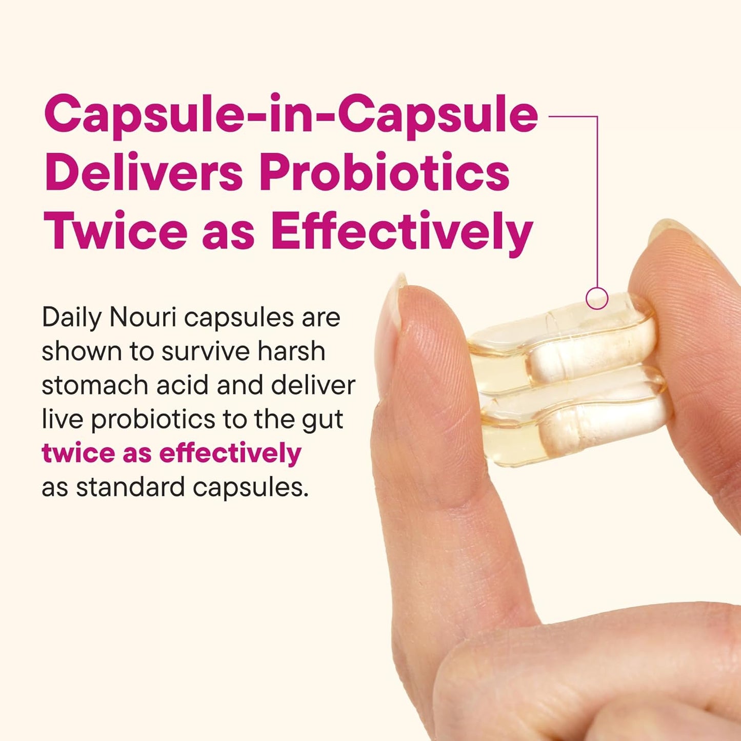 Nouri Daily Women’s Probiotic | Supports Vaginal pH, Urinary Tract, Digestive & Immune Health | 5 Clinically Studied Strains + Cranberry & Vegan Omega Oil | 30-Day Supply