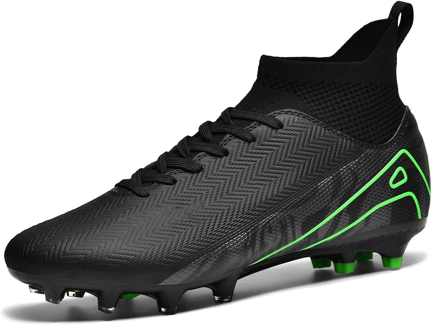 Indoor Soccer Cleats Mens Womens Turf Soccer Cleats Wide Socer Shoes FG AG TF High Ankle Football Boots