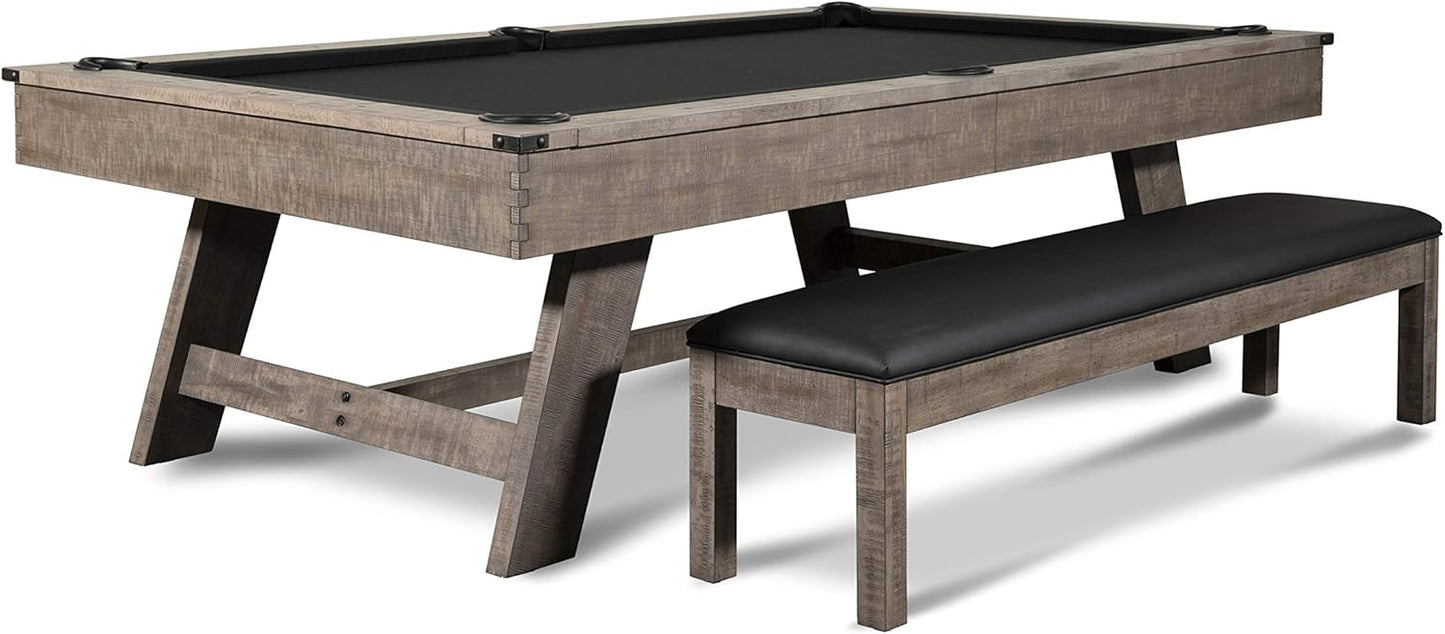 Nixon Billiards - Hunter Slate Billiard Pool Table (Wood Leg) - Antique - 8 ft - White Glove Installation