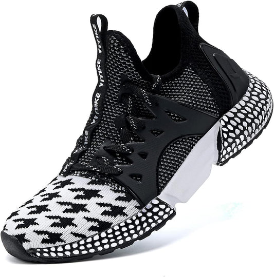 WETIKE Boy's Shoes Mesh Slip on Lightweight Running Sneakers