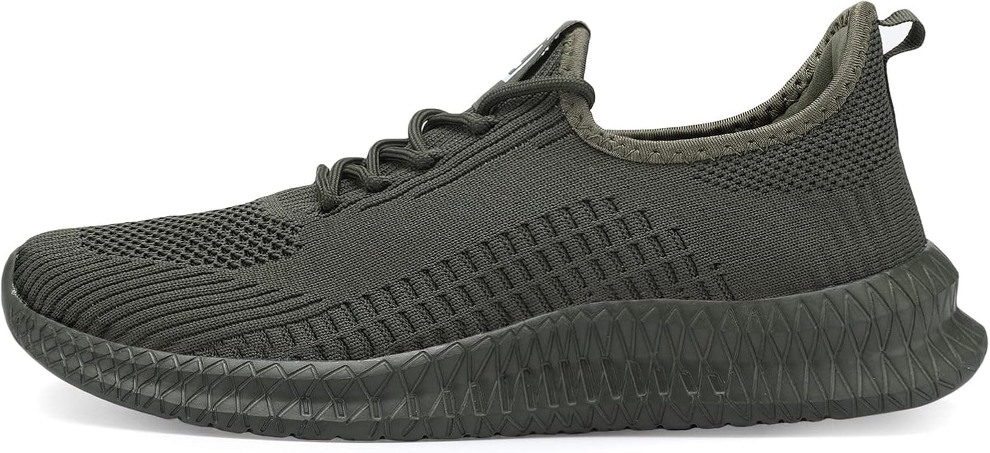 LCGJR Men's Running Shoes Ultra Lightweight Breathable Comfortable Walking Shoes Casual Fashion Sneakers Mesh Workout Shoes