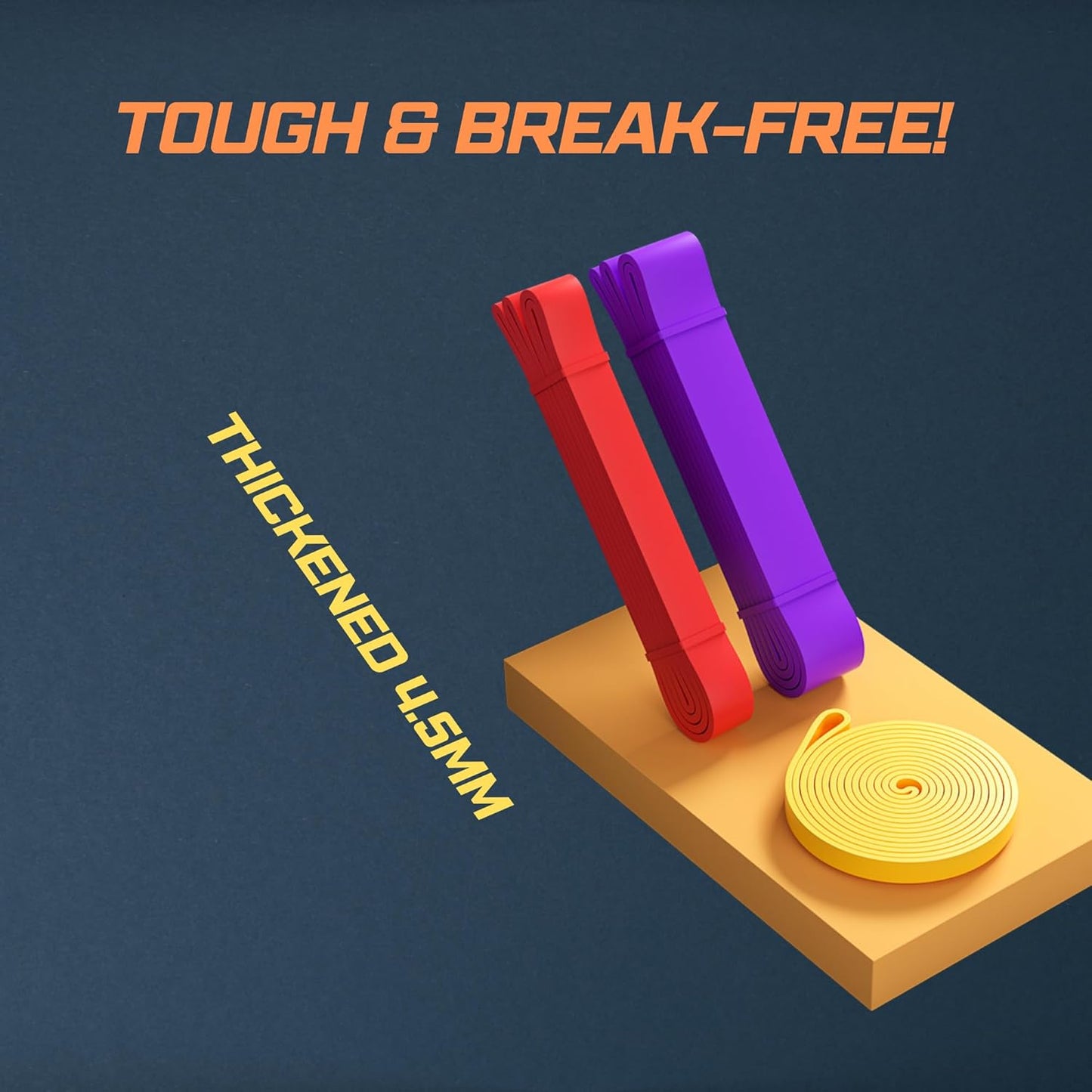 Resistance Bands for Men and Women - Exercise Set for Fitness Training, Body Stretching, Physical Therapy, Muscle Building, Strength Training