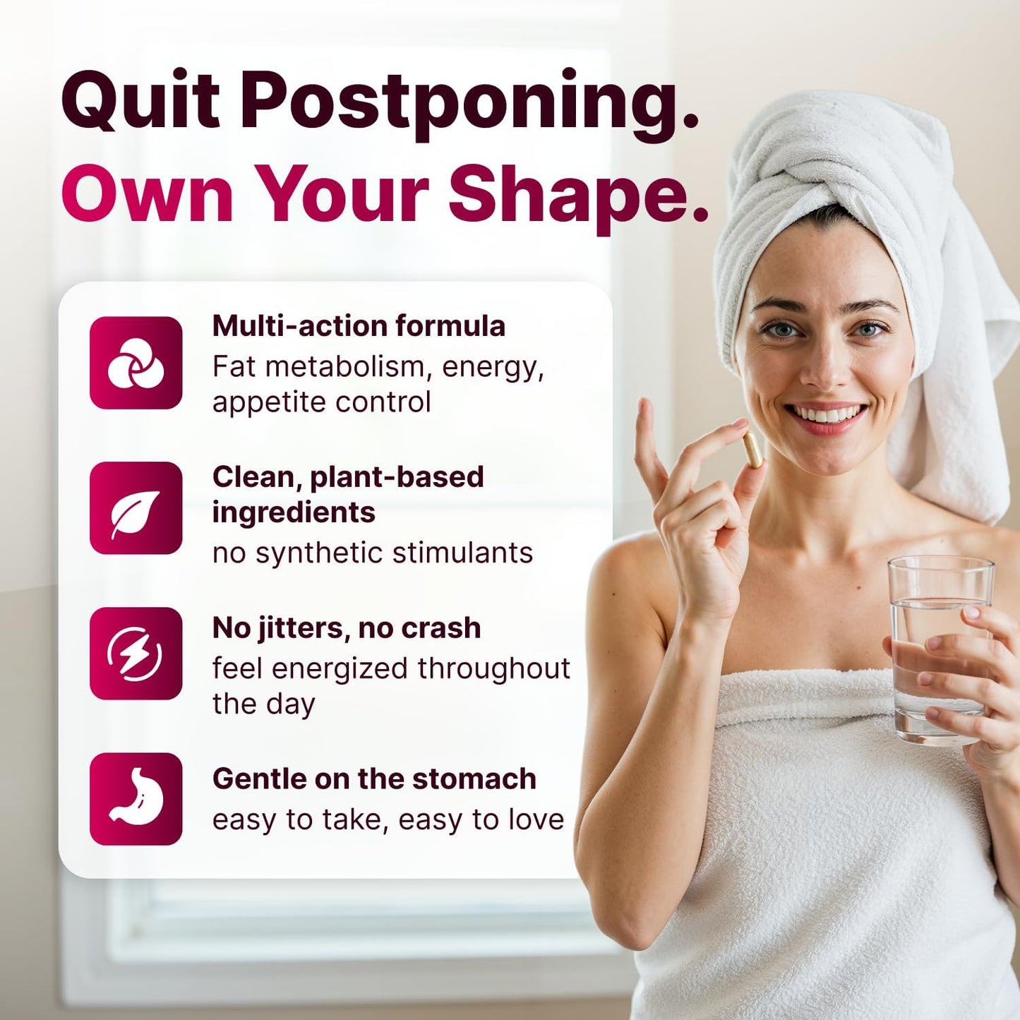 Raspberry Ketones Supplement for Women - Raspberry Ketones, Green Tea & African Mango - Fat Burner Diet Pills That Work Fast for Women, All-Natural Weight Loss Vitamins, Supports Bloating & Metabolism