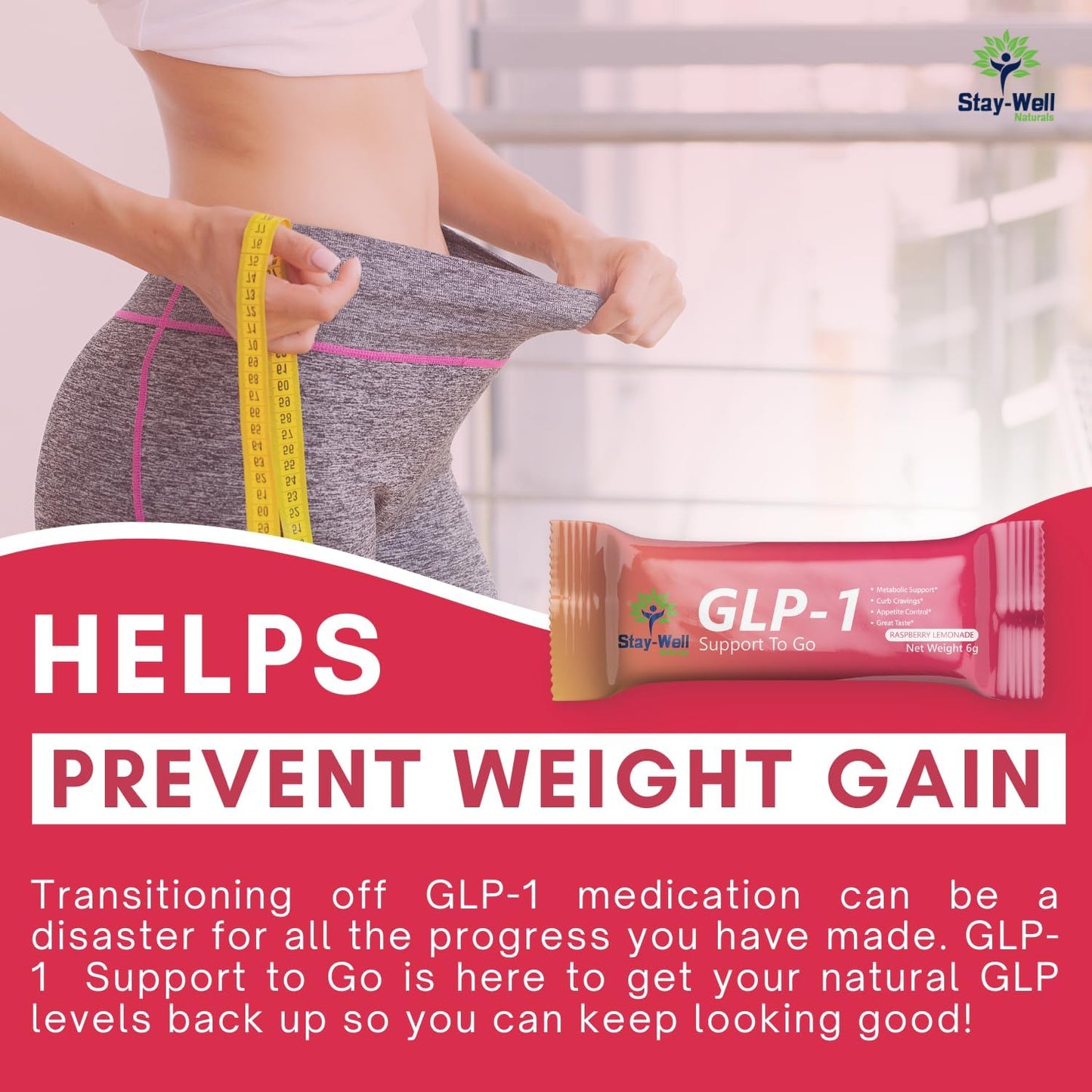 GLP-1 Supplement | Natural GLP-1 Production | GLP 1 Booster Drink Mix to Control Appetite and Cravings | Great Tasting Metabolic Support - Yerba Mate, Garcinia Cambogia, Berberine [Raspberry Lemonade]