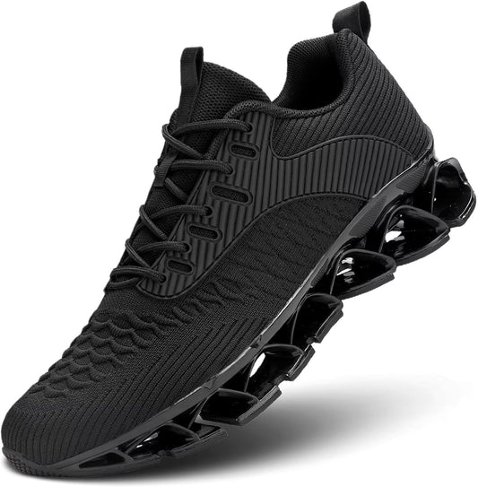Men's Slip on Walking Running Shoes Blade Tennis Casual Fashion Sneakers Comfort Non Slip Work Sport Athletic Trainer