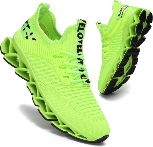 Men's Running Shoes Blade Tennis Walking Fashion Sneakers Breathable Non Slip Gym Sports Work Trainers