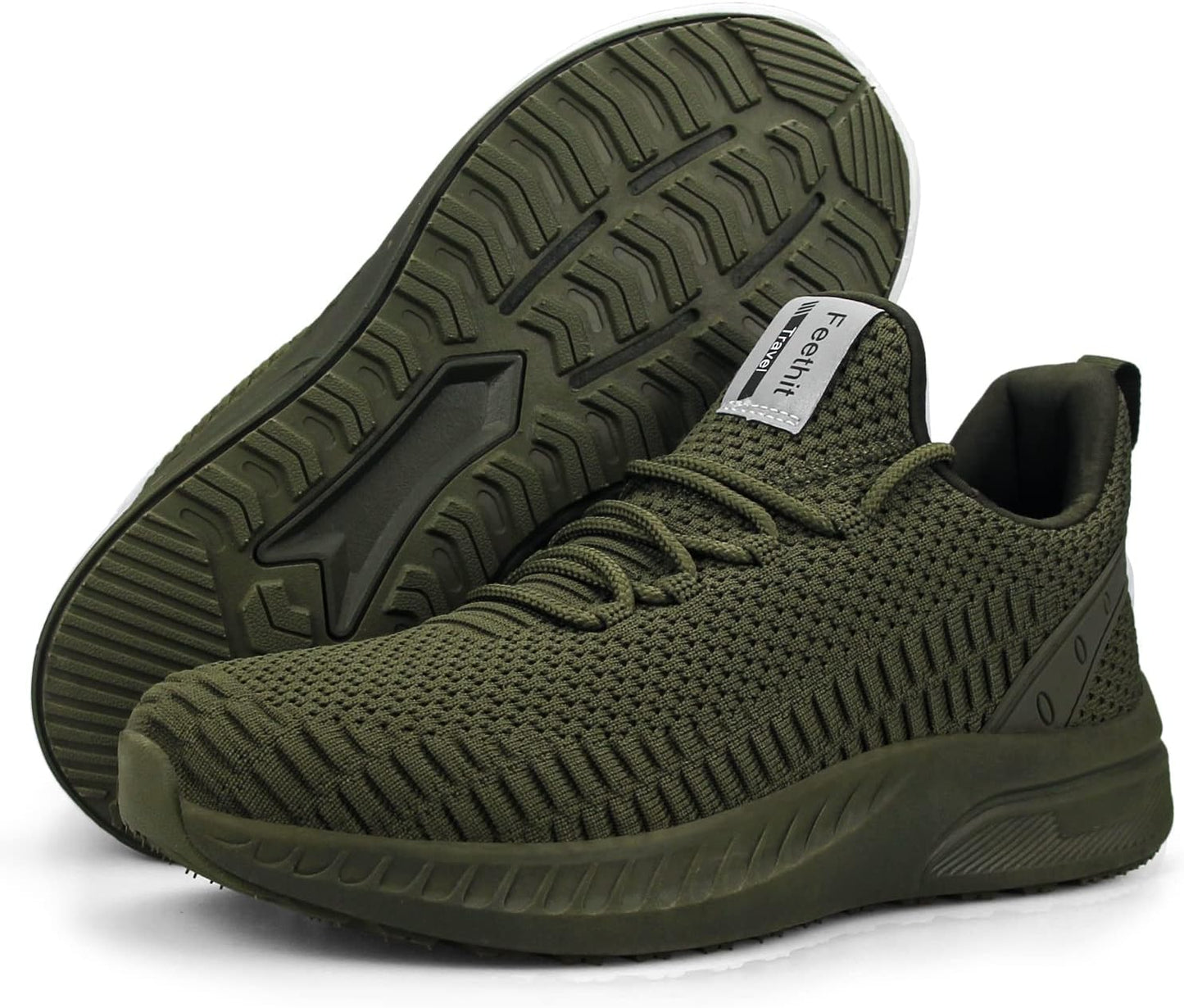 Feethit Mens Slip On Walking Shoes Blade Tennis Shoes Non Slip Running Shoes Lightweight Workout Shoes Breathable Mesh Fashion Sneakers