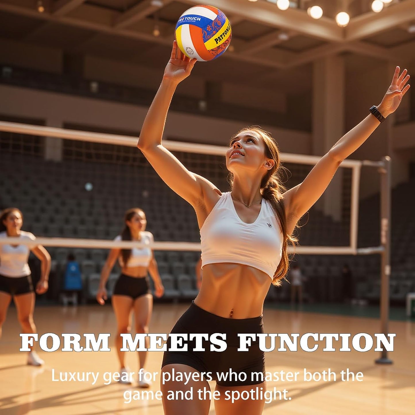 Personalized Indoor Volleyball – Official Size 5 Composite Leather Volleyball for Adults & Teens – Custom Name Volleyball for Gifts, Training, Games