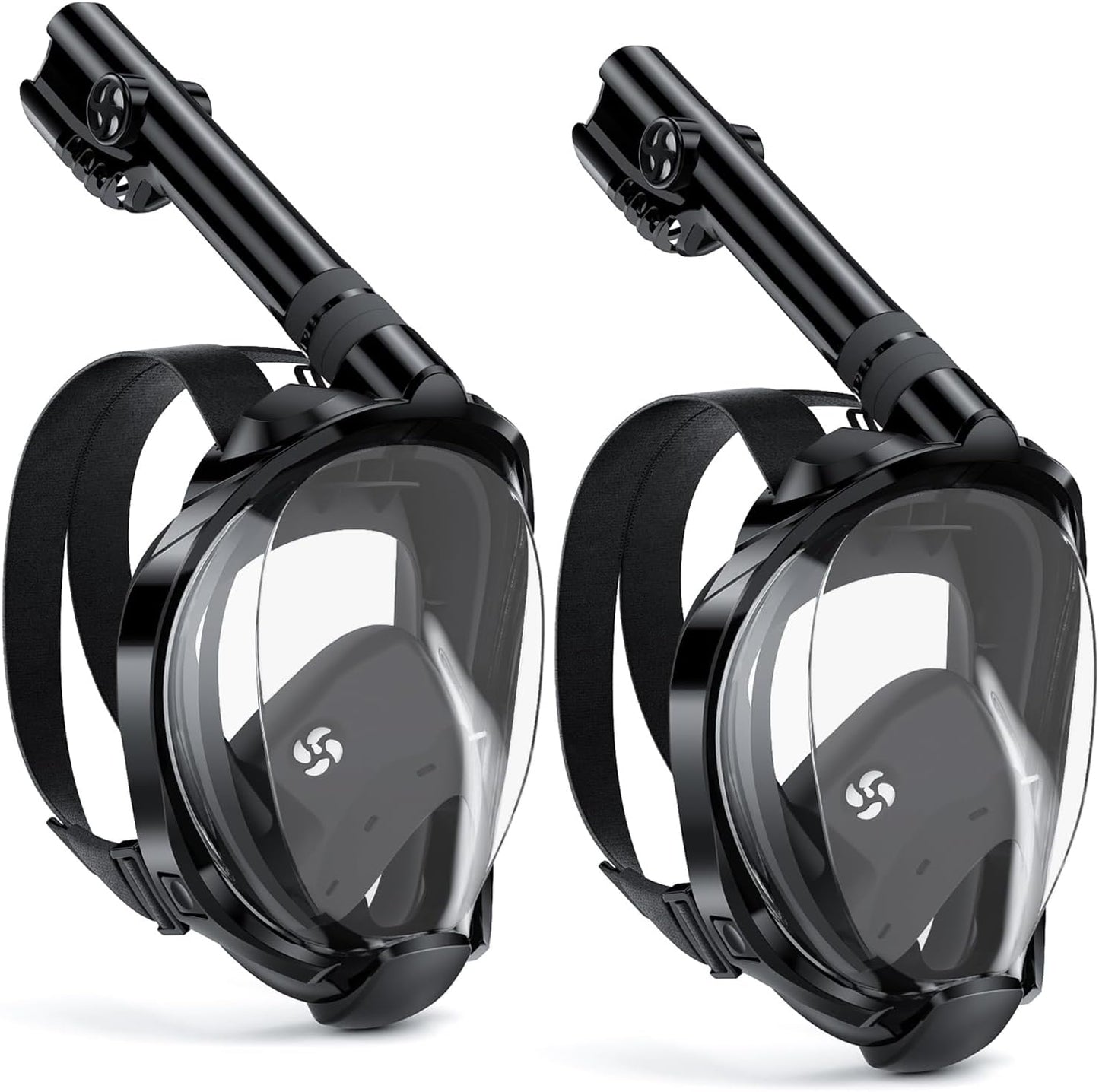 W WSTOO Full Face Snorkel Mask Adults,Suitable for Beginners Dry Top Snorkeling Gear,Can Your Mouth or Nose to Breathe,180 Degrees Panoramic View,Anti-Fog Anti-Leak,Summer Travel and Vacationing Gifts