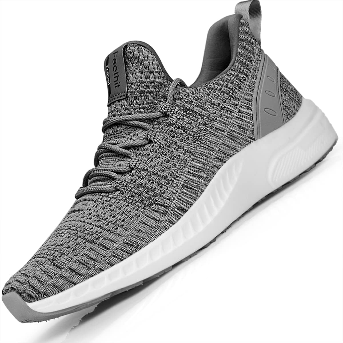 Feethit Mens Slip On Walking Shoes Blade Tennis Shoes Non Slip Running Shoes Lightweight Workout Shoes Breathable Mesh Fashion Sneakers