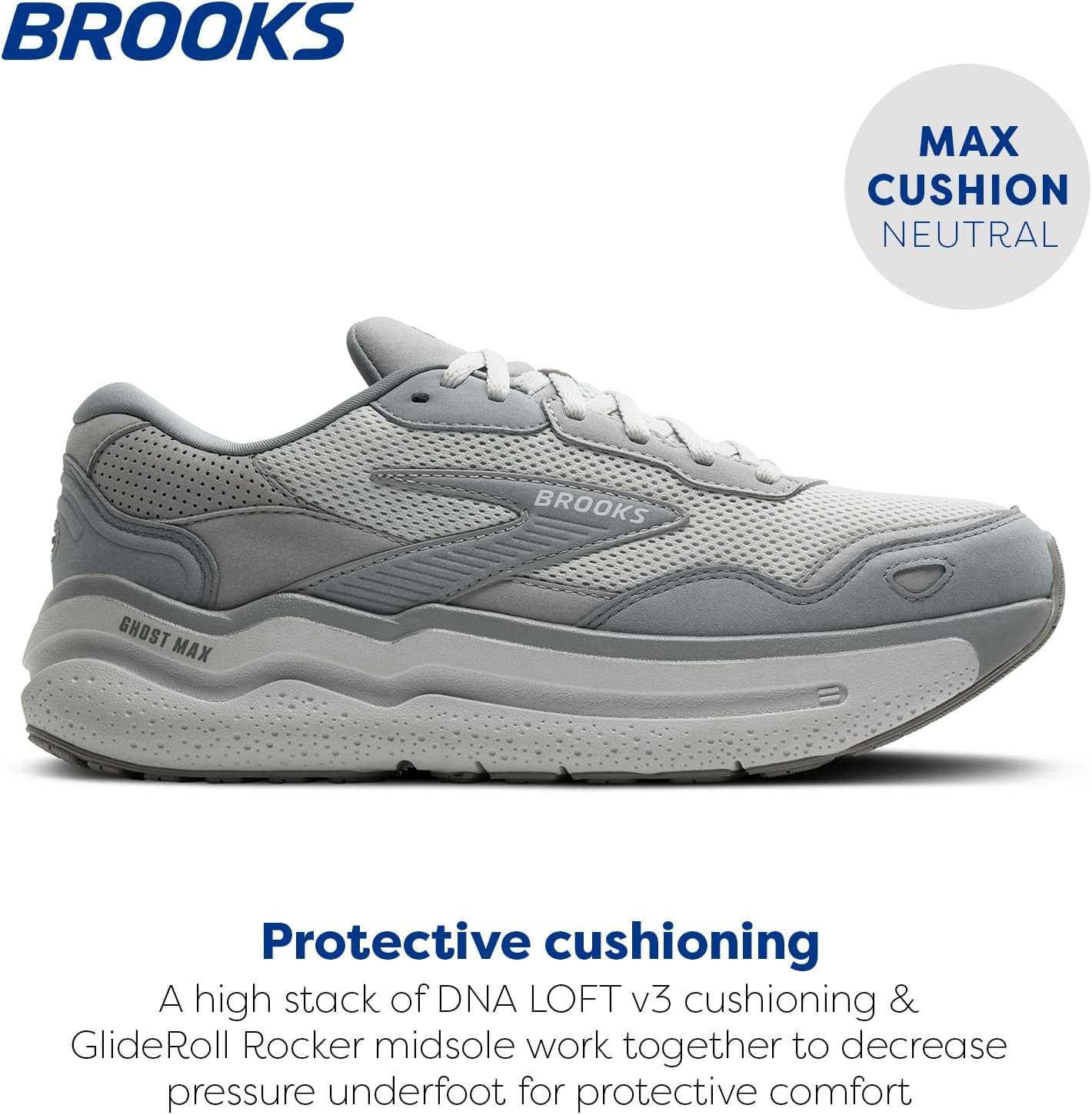 Brooks Men’s Ghost Max 2 Running and Walking Shoes
