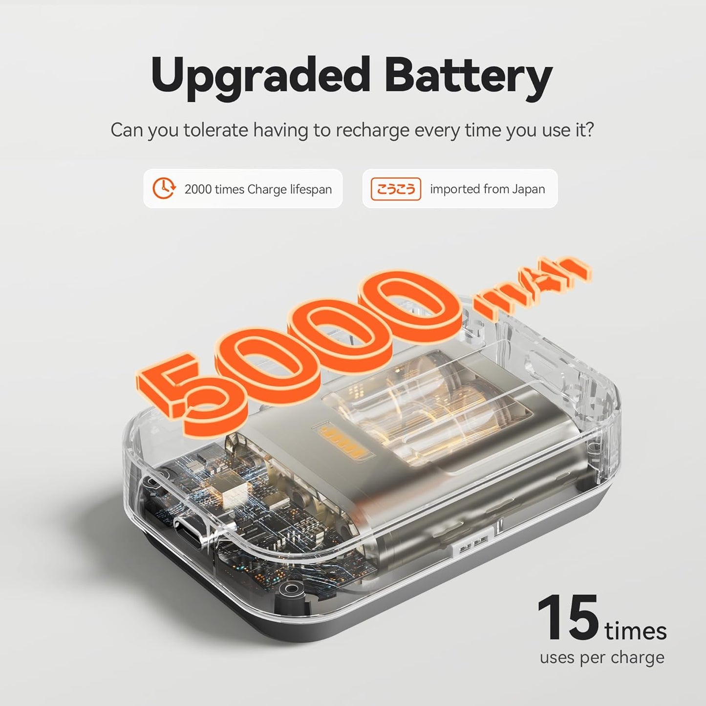 Cordless Knee Massager with Heat Vibration for Pain Relief, MAXwarm 4.0[2025 Upgraded] - Electric Heated Knee Brace with 5 Heat Levels and 3 Massage Mode, Gifts for Men Women (Grey, Pair)