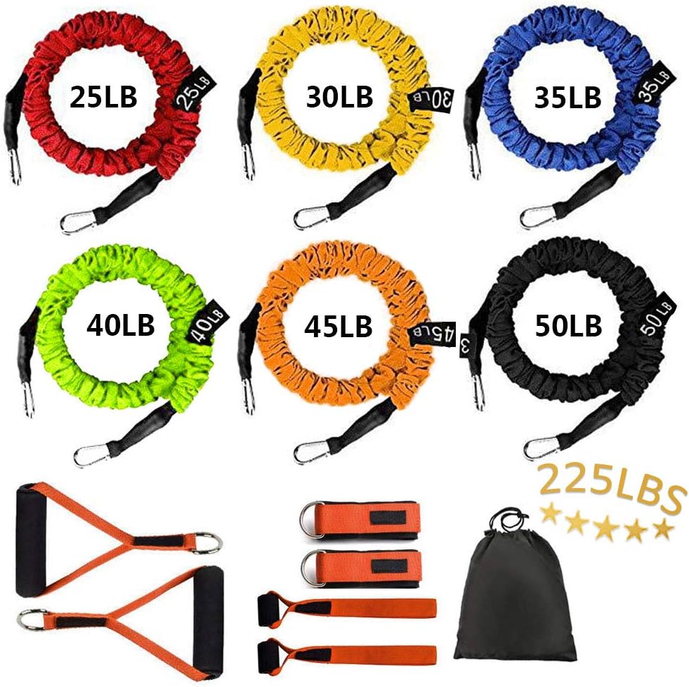 Resistance Band with Handle, Exercise Bands with Handles, Ideal for Strength Training, Muscle Toning, Physical Therapy