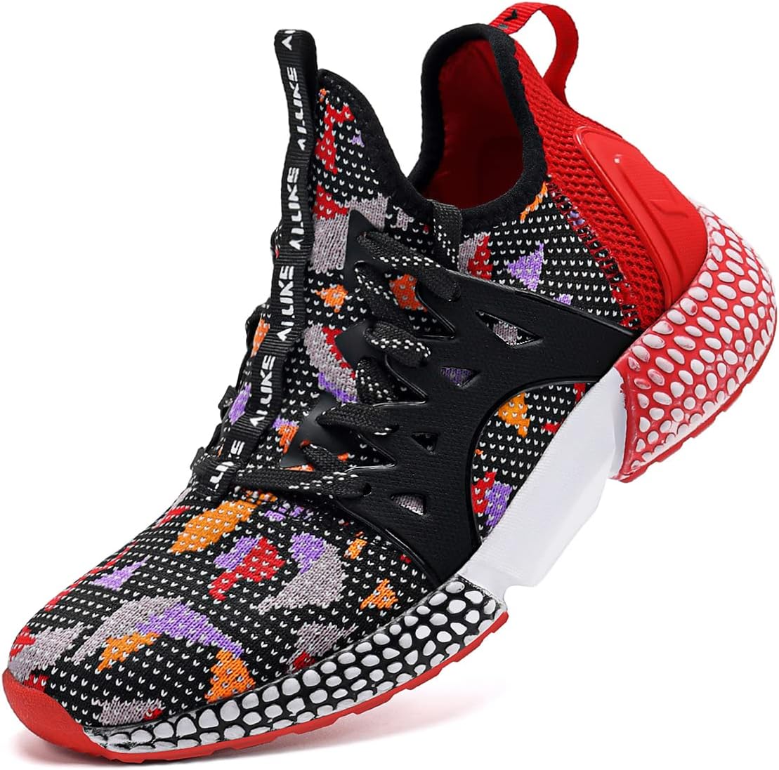 WETIKE Boy's Shoes Mesh Slip on Lightweight Running Sneakers