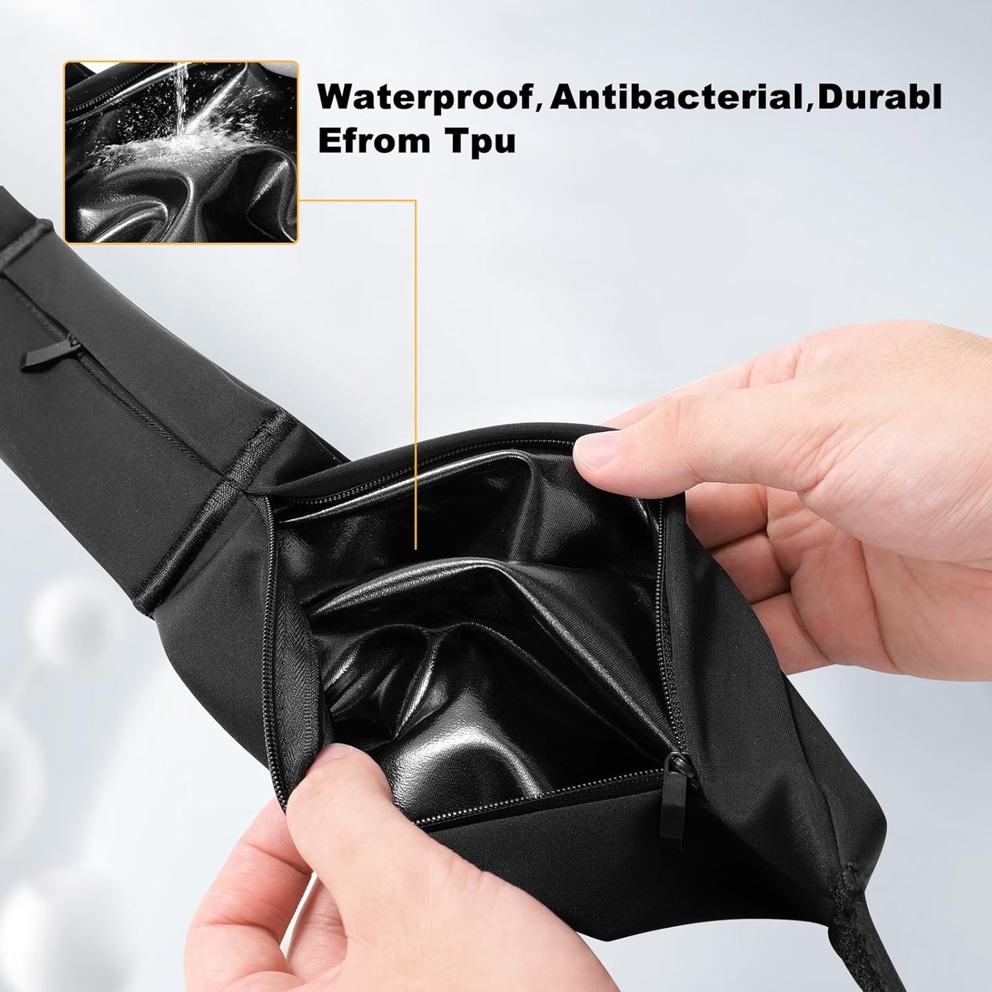 Ultimate Running Belt for Women and Men, Water Proof Running Belts Fanny Pack with Water Bottle, Slim Running Bag Belts with Phone Holder Bottle Holder Adjustable Fit for Runner (Medium)