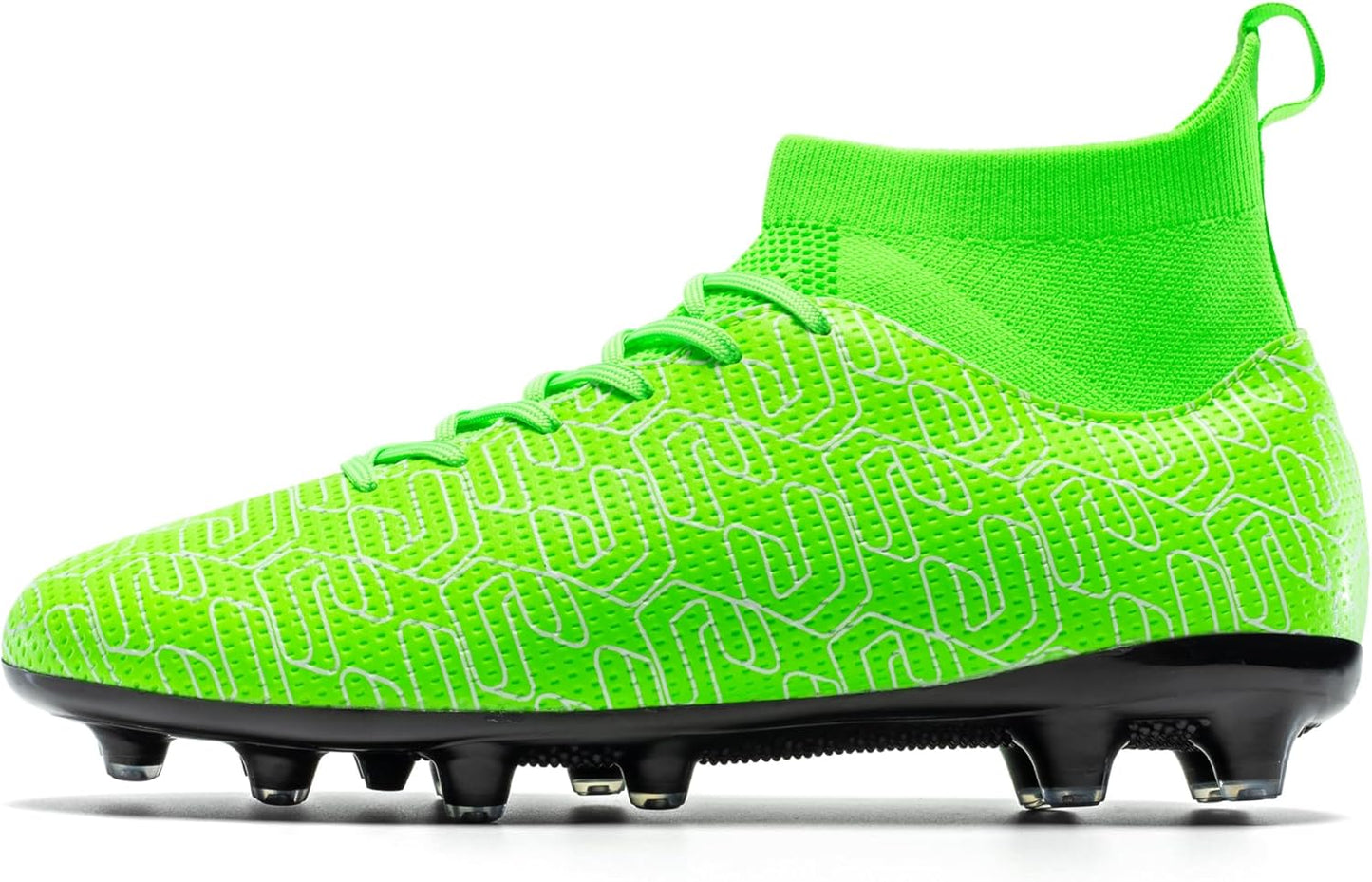 Kids Soccer Cleats Boys Youth Firm Groud Cleats for Girls High Top Trainning Football Shoes AG/FG