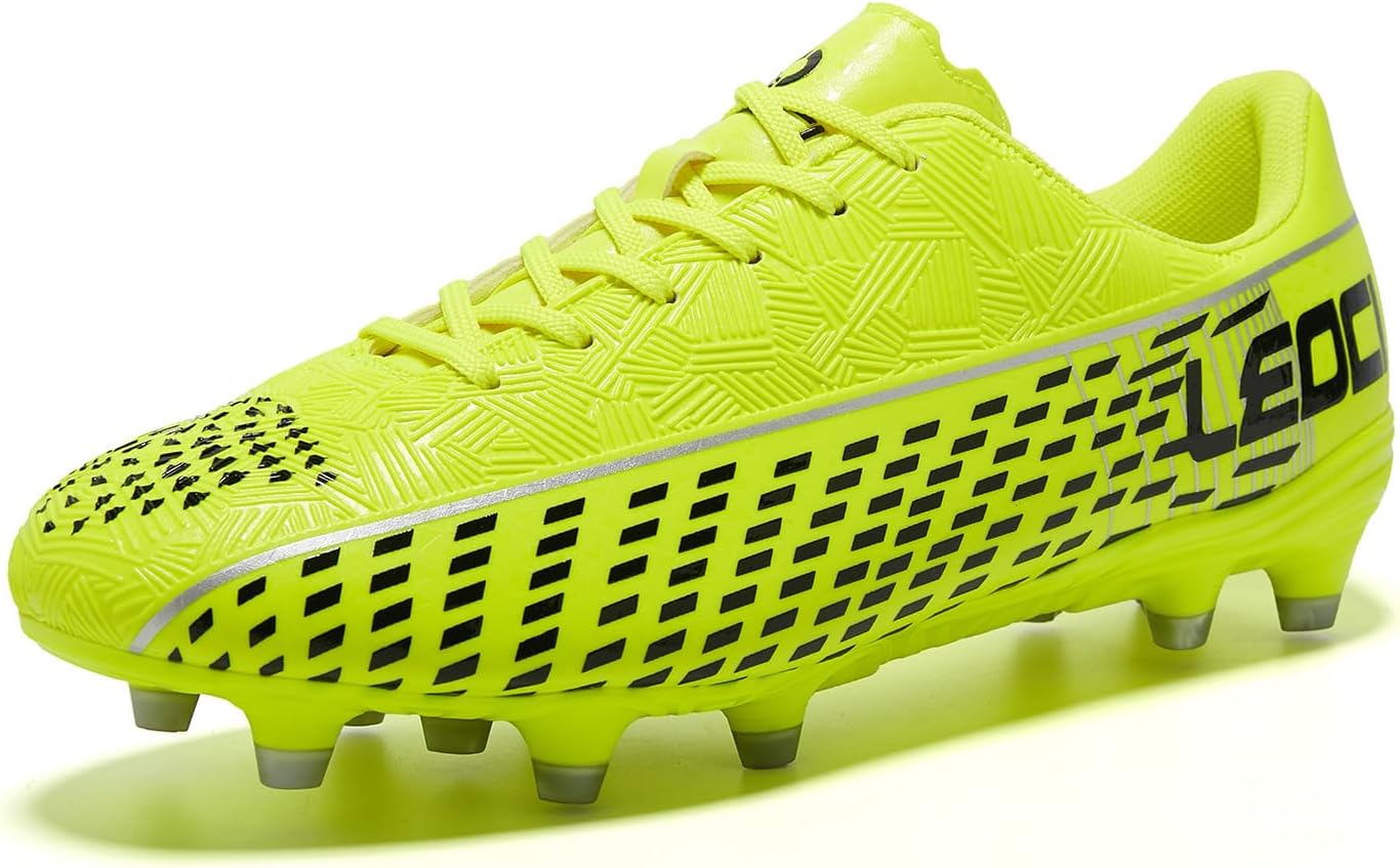 Soccer Cleats for Men's and Women's Outdoor Unisex Football Shoes Firm Rugby Boots