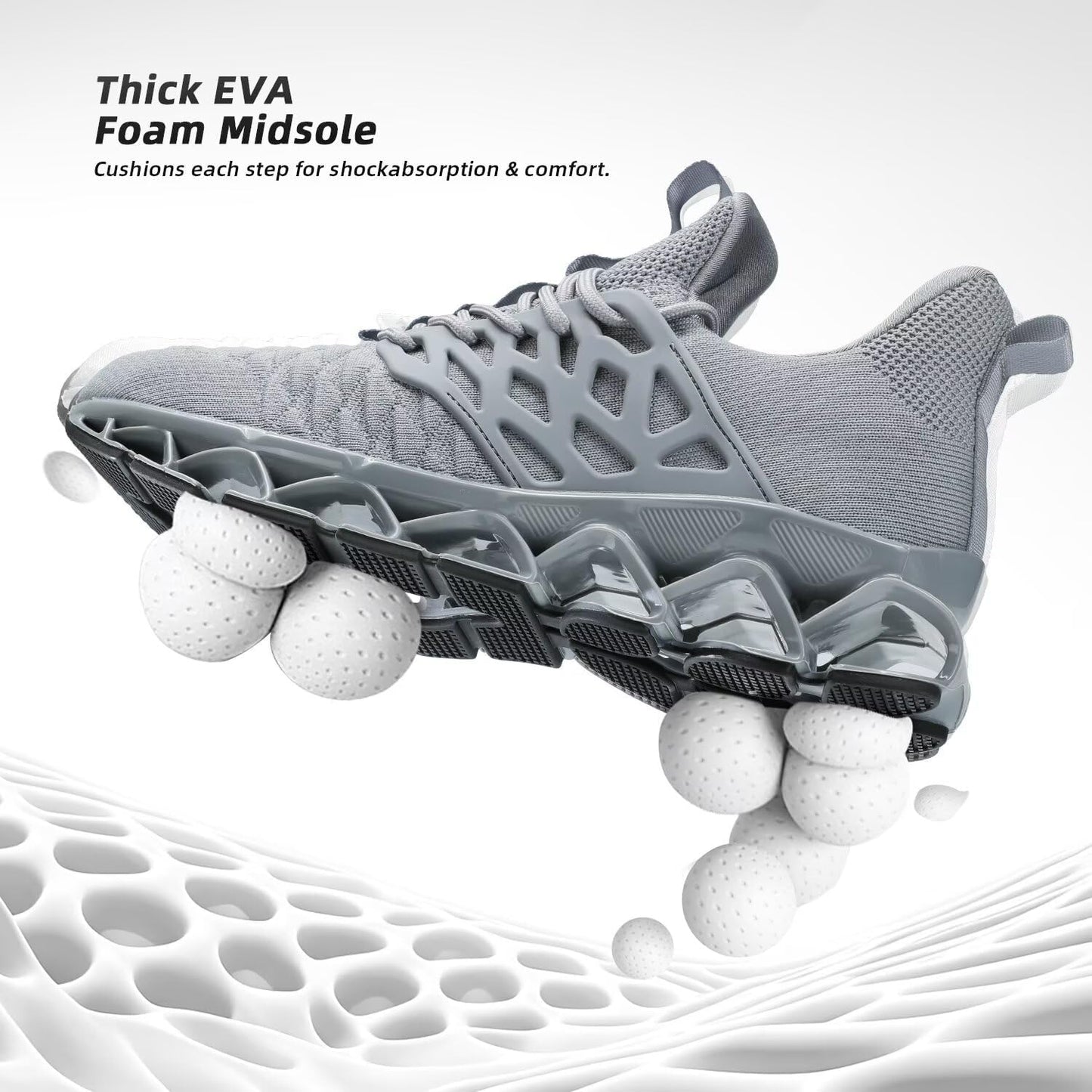 Men's Slip on Walking Running Shoes Blade Tennis Casual Fashion Sneakers Comfort Non Slip Work Sport Athletic Trainer