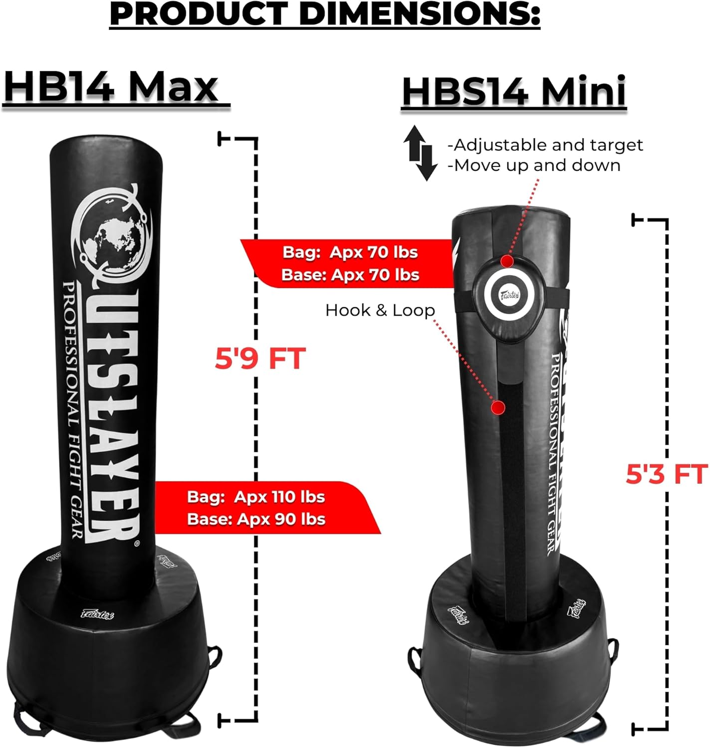 New Free Standing Max Punching Bag – Heavy Duty Foam-Based Bag with Soft Base for Boxing, Kickboxing, MMA, Drills & Cardio