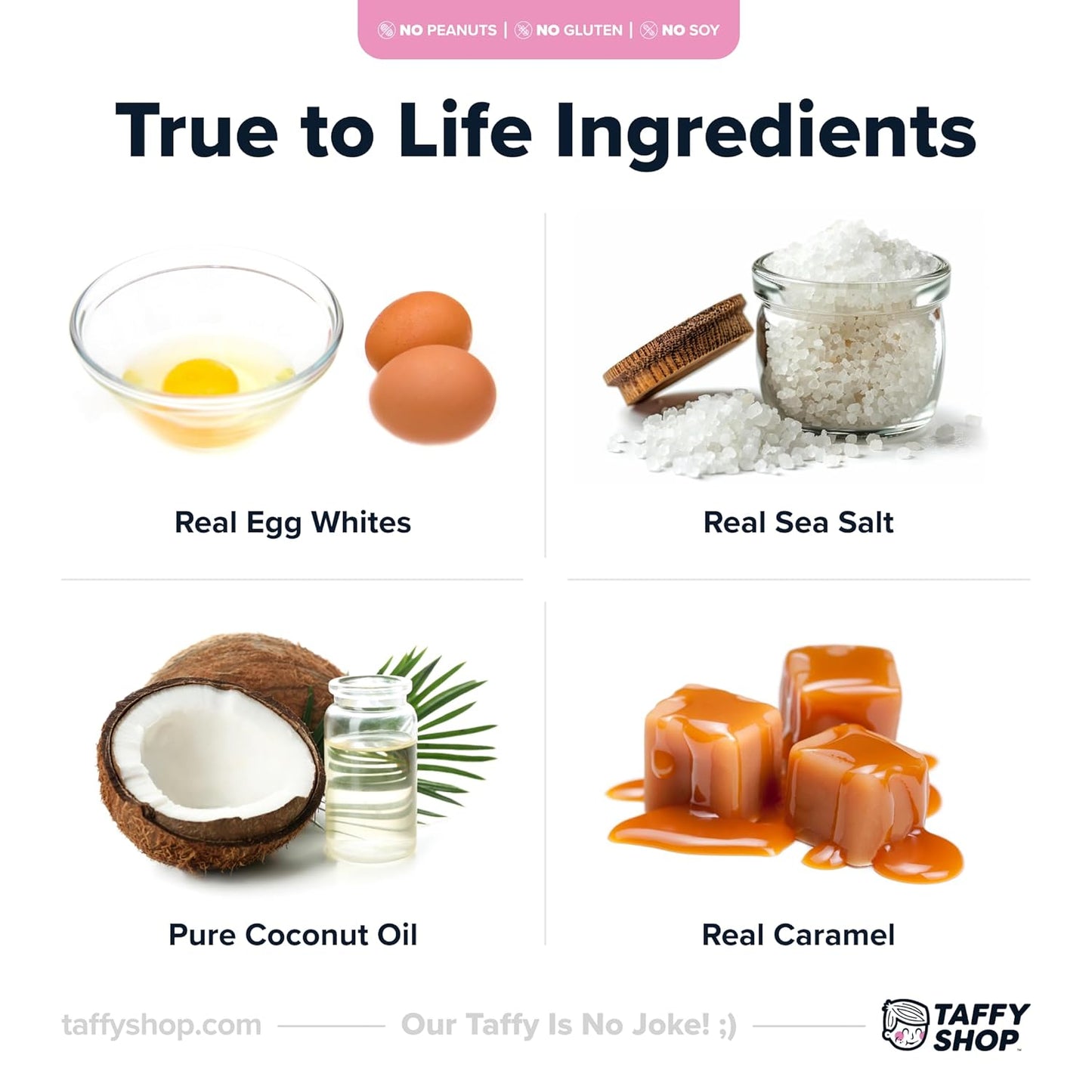 Taffy Shop How Do You Like Them Apples? Sea Salt Caramel Apple Salt Water Taffy Gourmet Soft Chewy Candy, Bulk Sweet Snack, Fresh Gift & Gluten-Free, 140 Individually Wrapped Pieces (32oz)